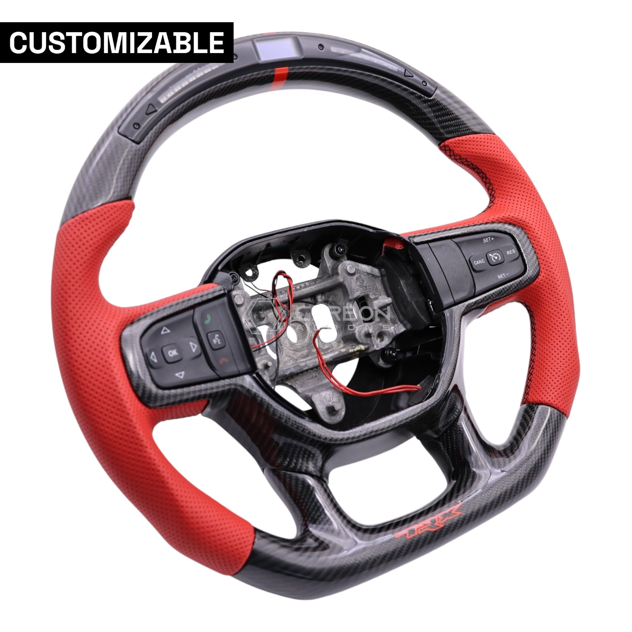 RAM TRX | 1500 | 2500 | 3500 Custom Heated Carbon Fiber Steering Wheel 2019-2024