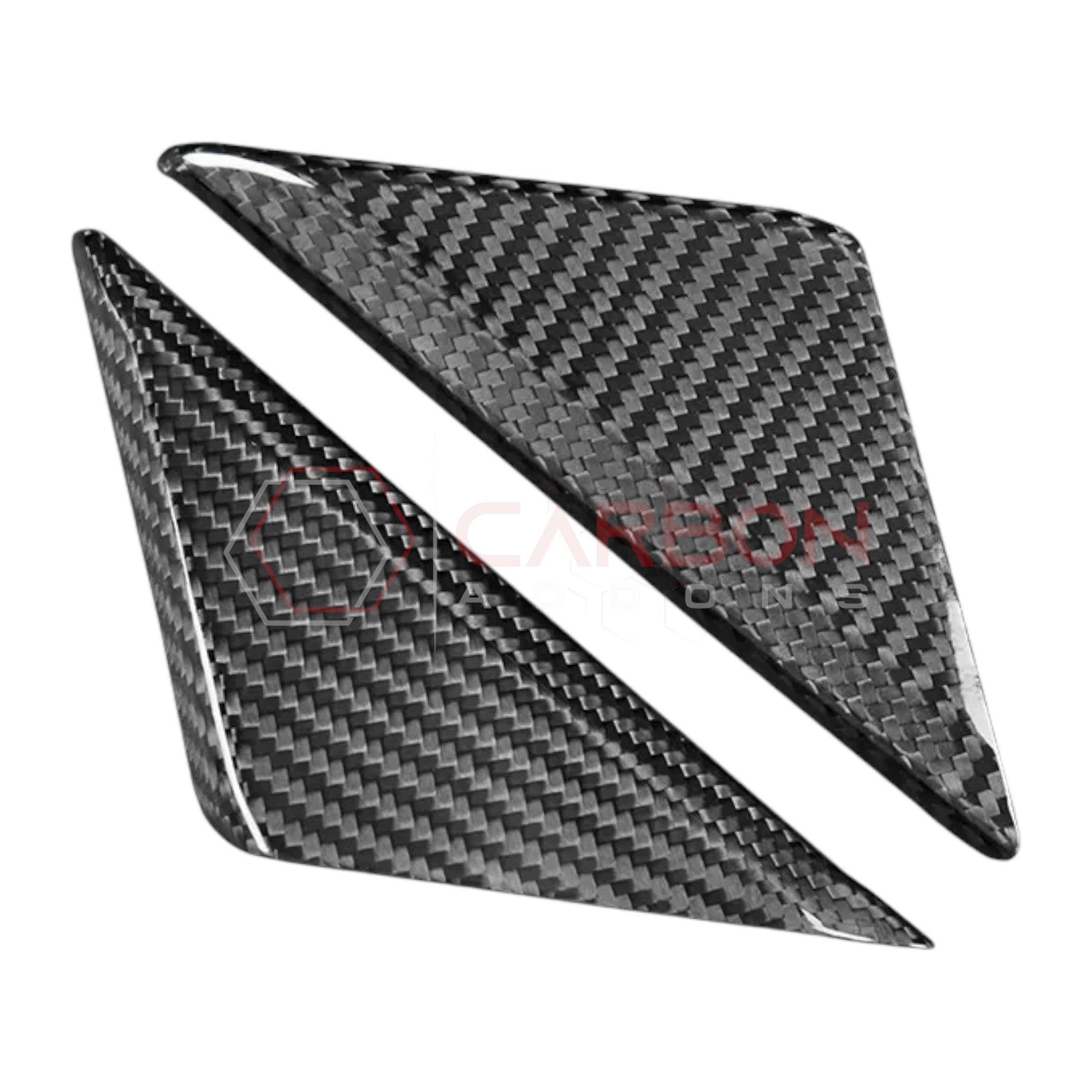 2024+ S650 Ford Mustang Real Carbon Fiber A-Pillar Exterior Trim Cover