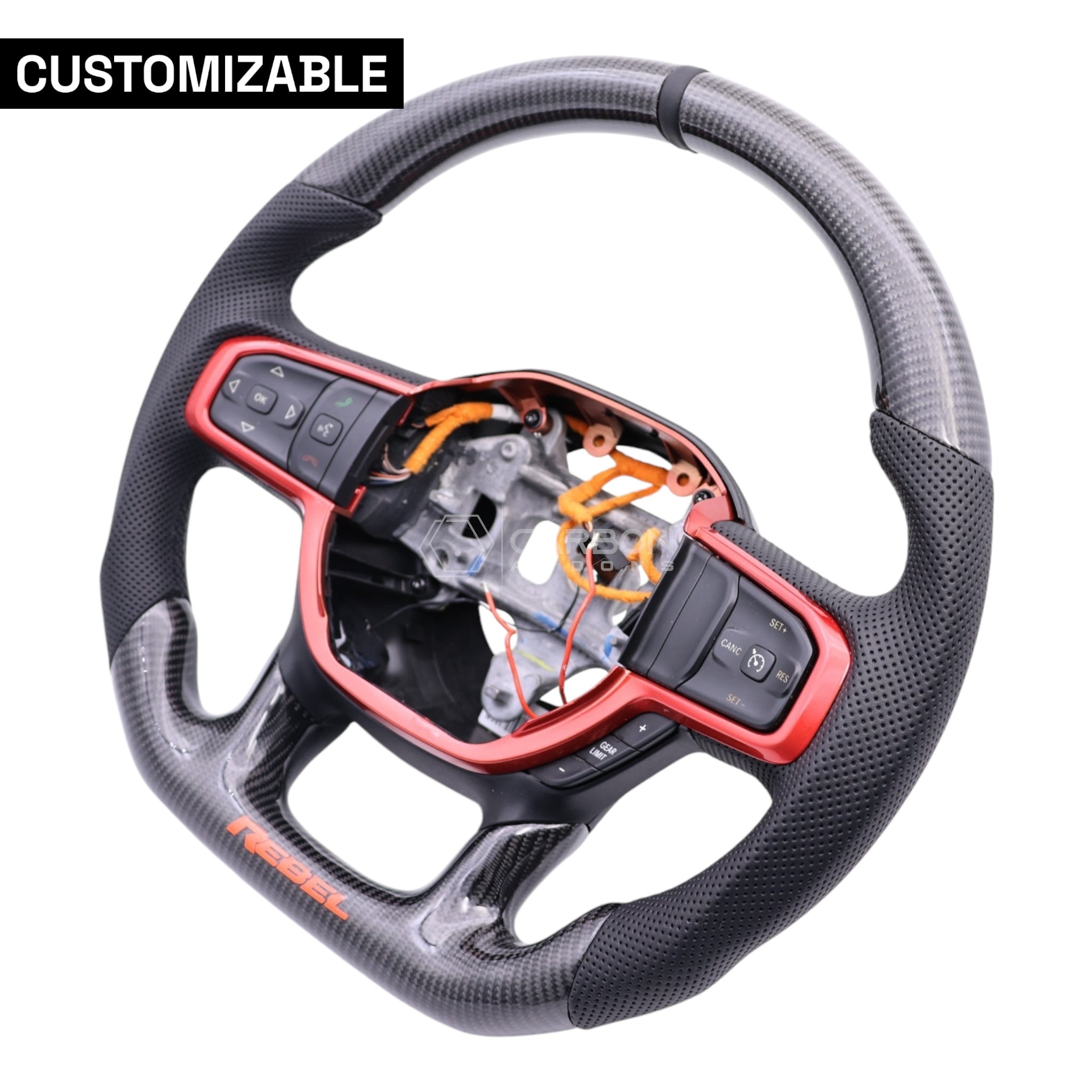 RAM TRX | 1500 | 2500 | 3500 Custom Heated Carbon Fiber Steering Wheel 2019-2024