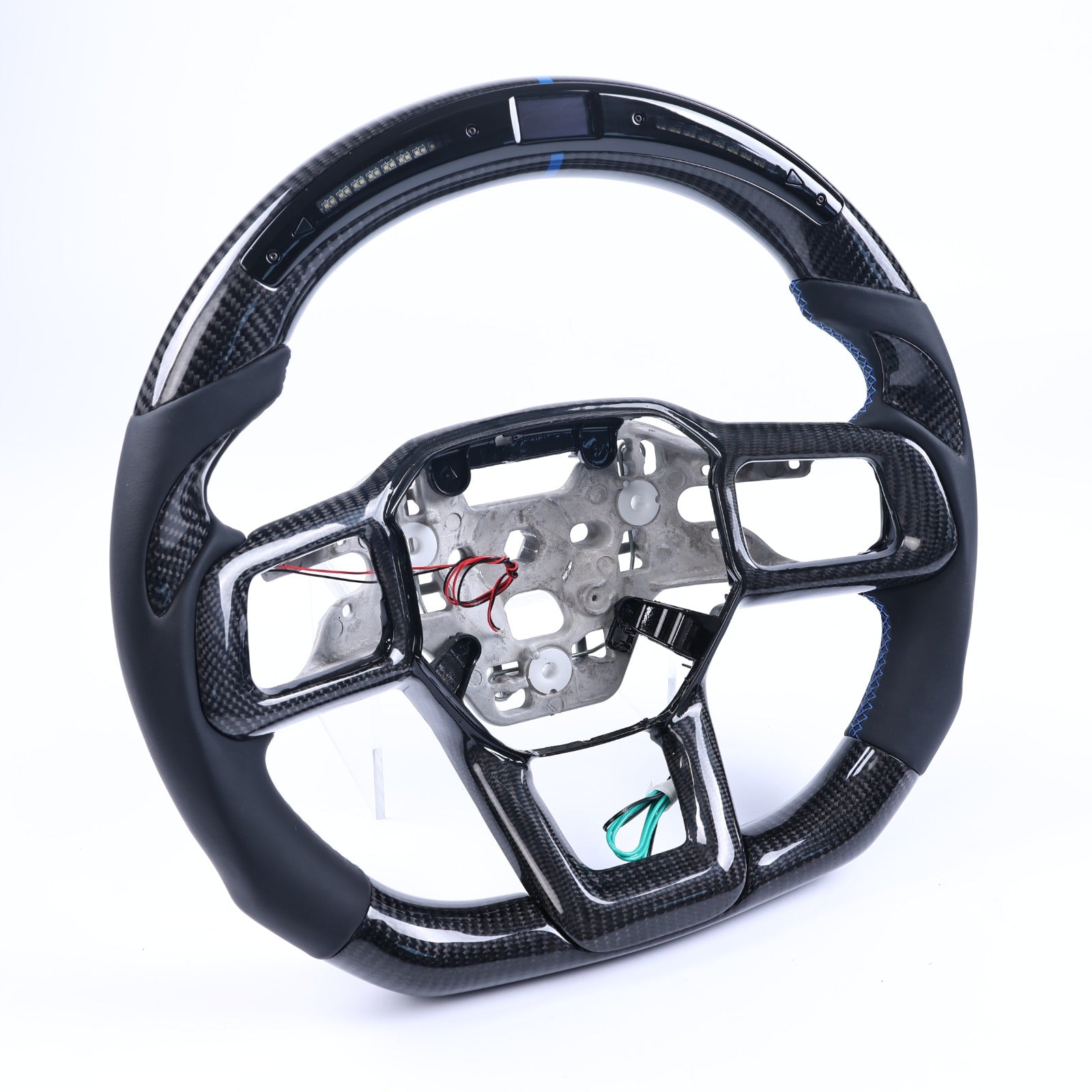 Customizable Heated Carbon Fiber Steering Wheel for 2024+ Ford Mustang
