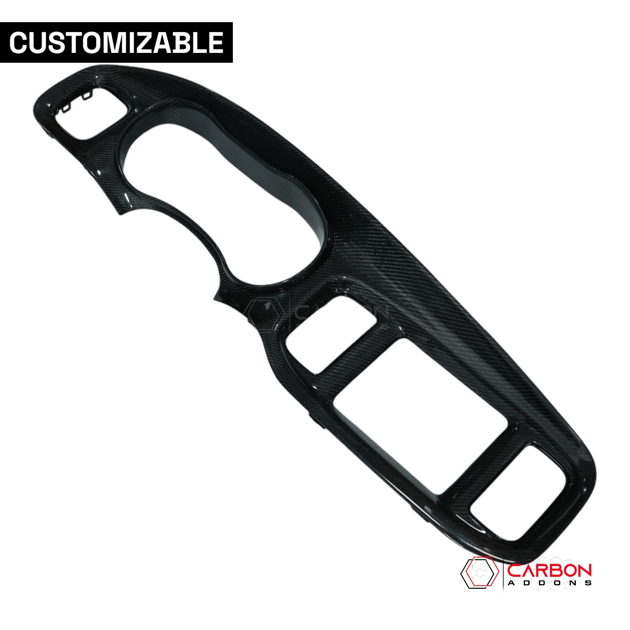 2015+ Dodge Charger Customizable Direct Replacement Carbon Fiber Dash Bezel