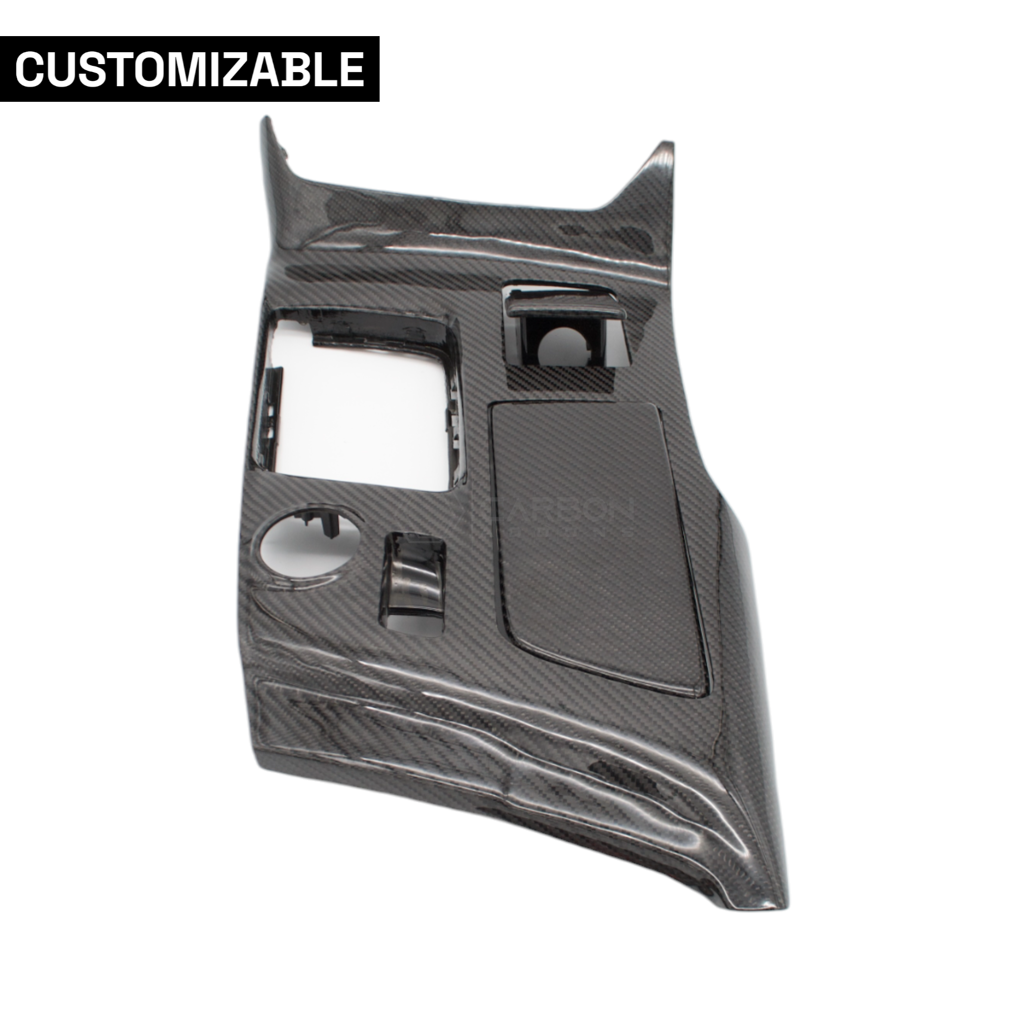 C7 Corvette 2014-2019 Customizable Direct Replacement Real Carbon Fiber Center Console