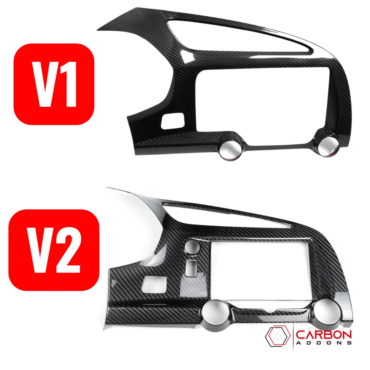 C7 Corvette 2014-2019 Carbon Fiber Multimedia Dash Trim Cover