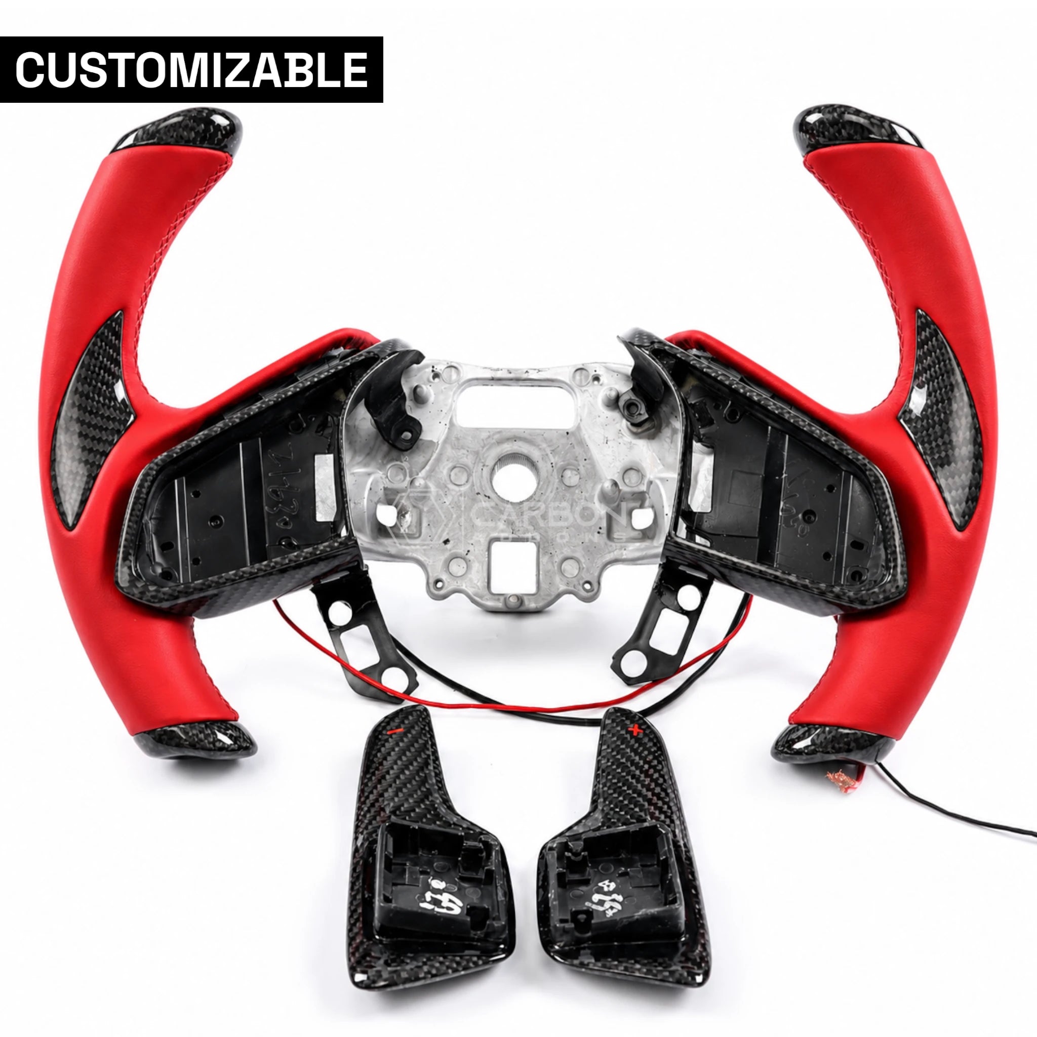 C8 Corvette F1 Competition Style Custom Made to Order Carbon Fiber Steering Wheel