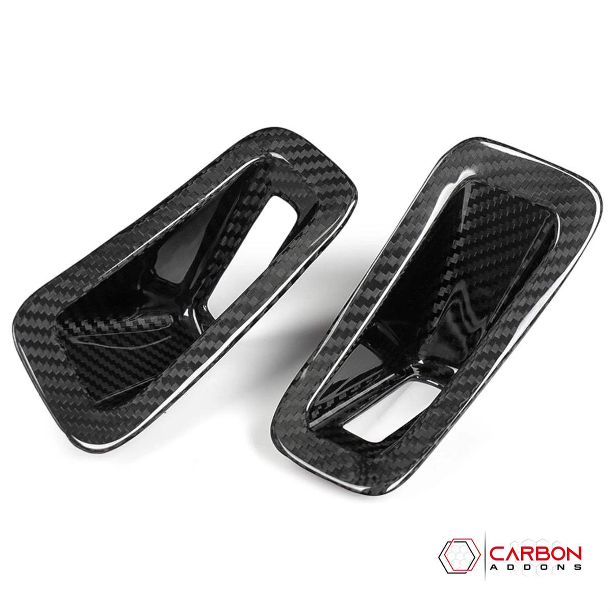 C8 Corvette Real Carbon Fiber B-Pillar Seat Belt Trim Cover | Interior Upgrade (2020-2027) (Copy)