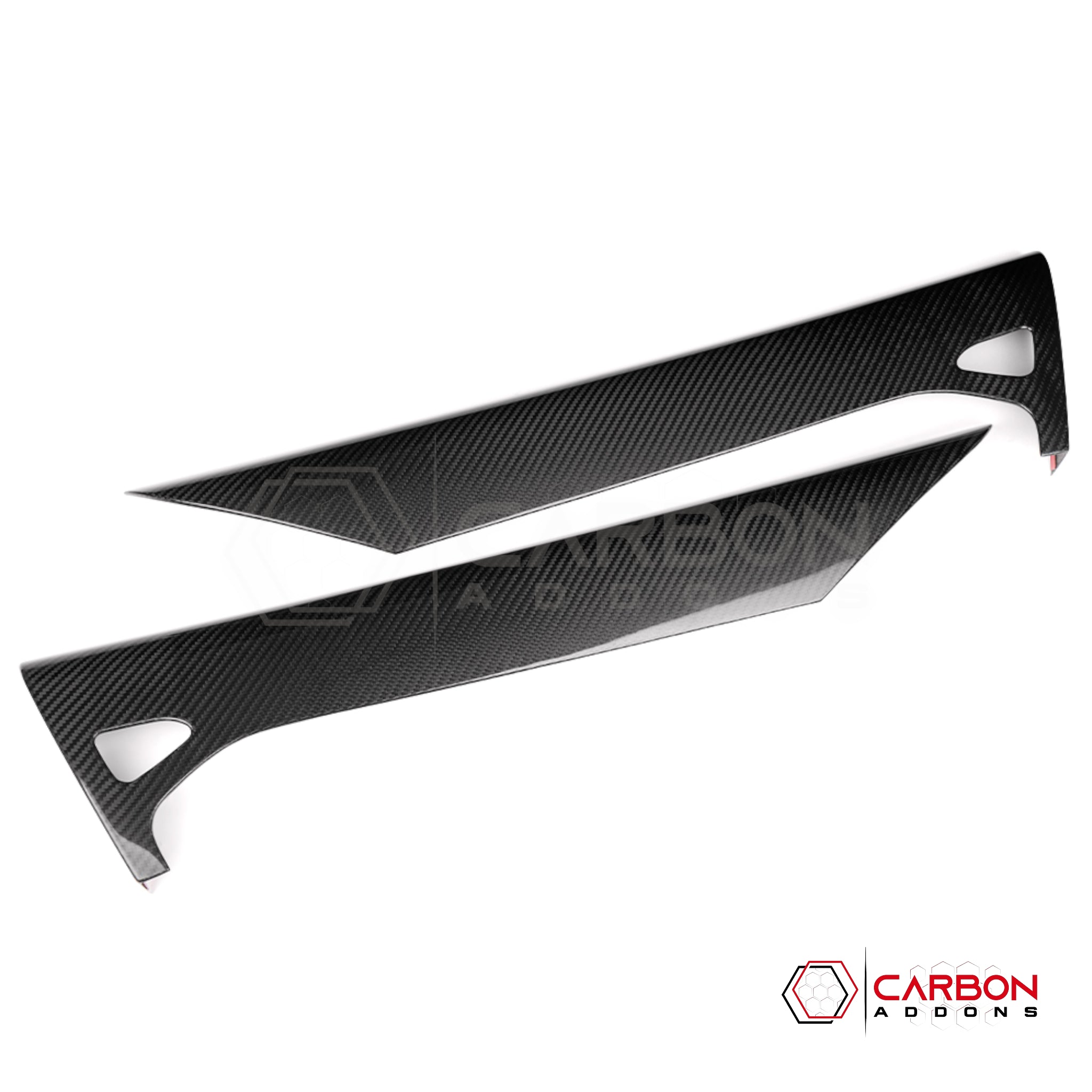 C8 Corvette Real Carbon Fiber Inner Door Upper Panels | Stingray Z06 E-Ray Z51 (2020–2025)