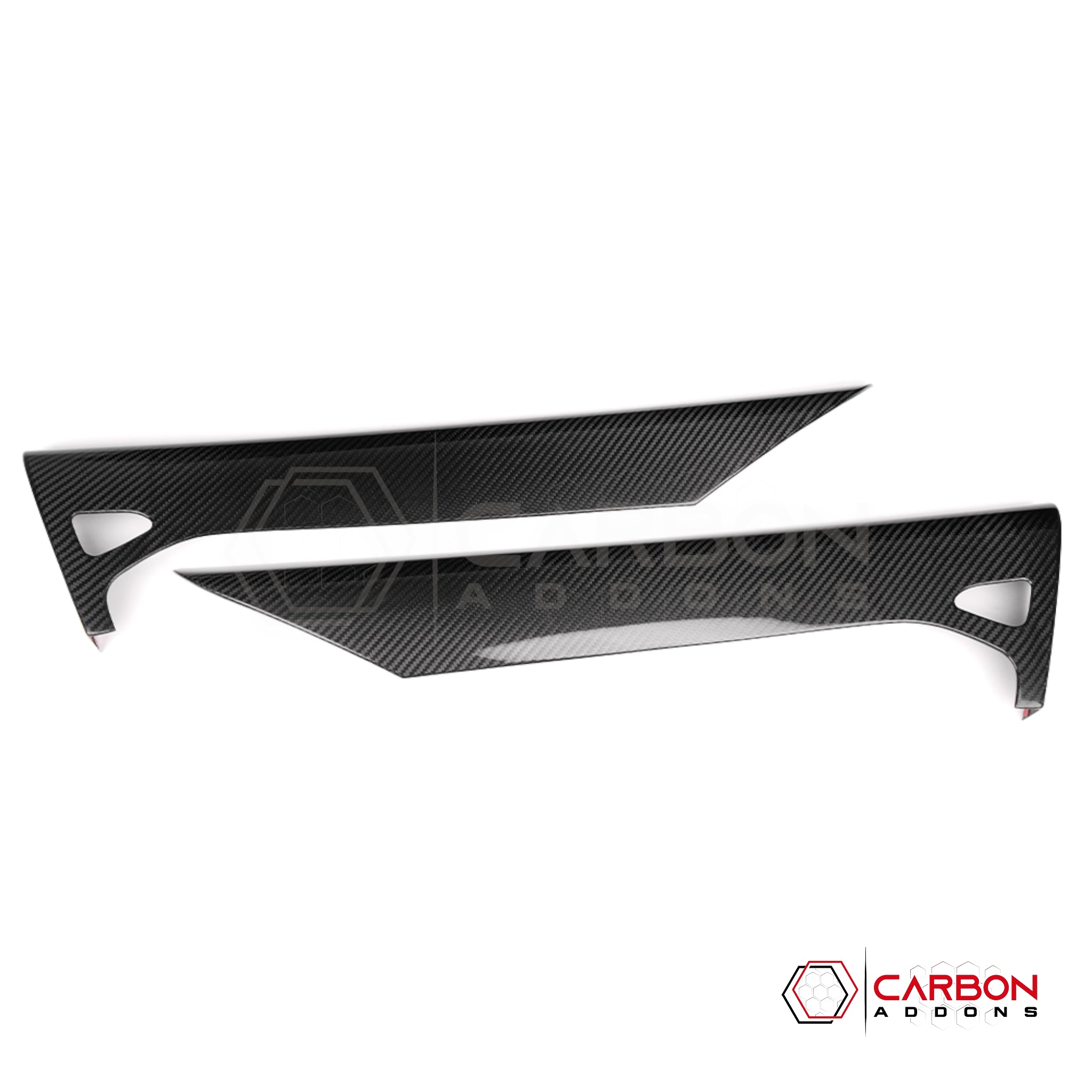 C8 Corvette Real Carbon Fiber Inner Door Upper Panels | Stingray Z06 E-Ray Z51 (2020–2025)