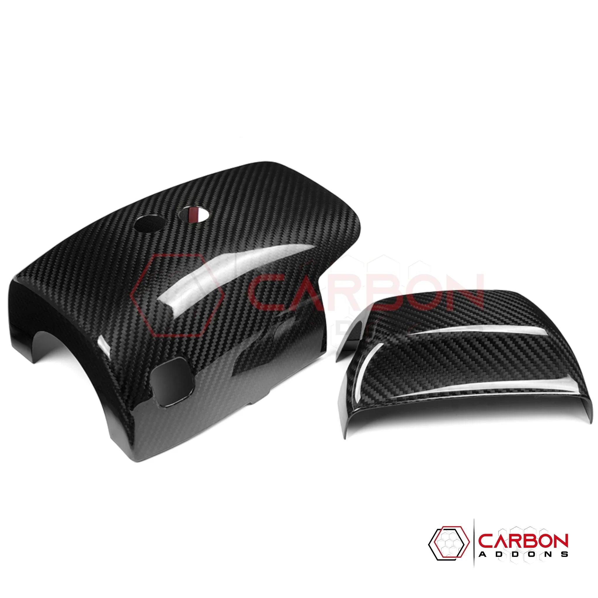 C8 Corvette Real Carbon Fiber Steering Column Trim Cover | Interior Upgrade (2020-2026)