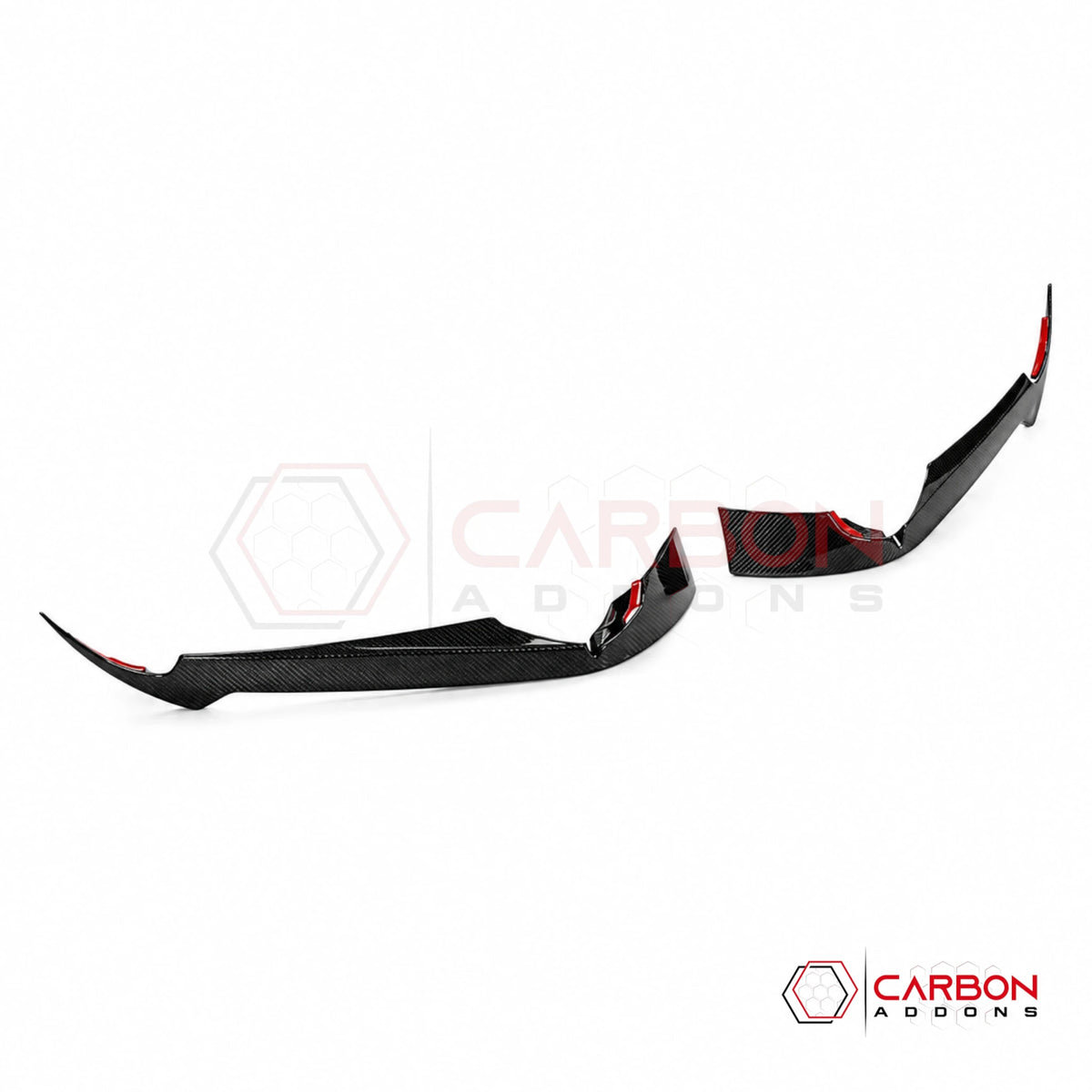 C8 Corvette Stingray Real Carbon Fiber Side Grille Extended Canards | 2020–Present