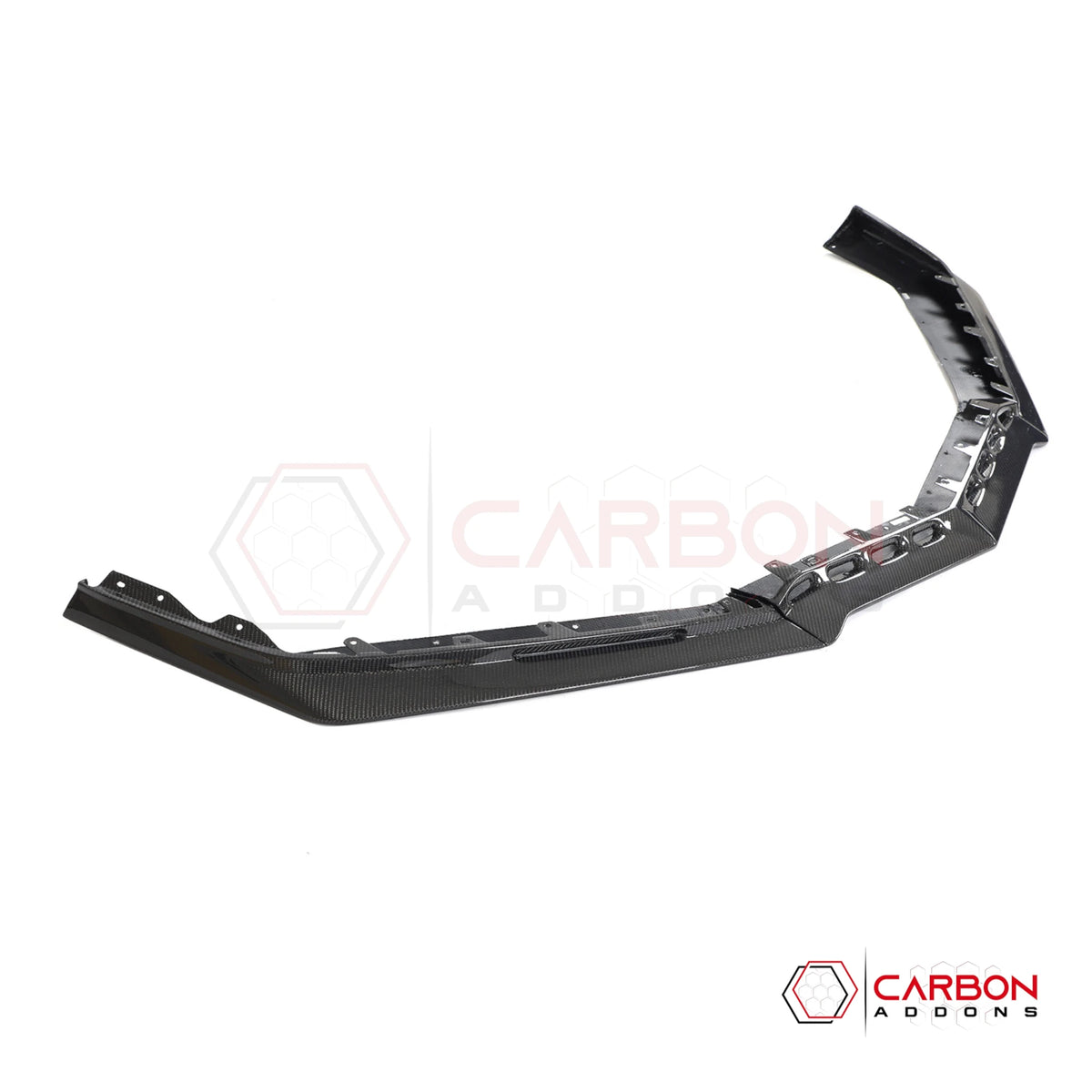 C8 Corvette Z06 Real Carbon Fiber Front Bumper Lip Splitter | 2023-2027