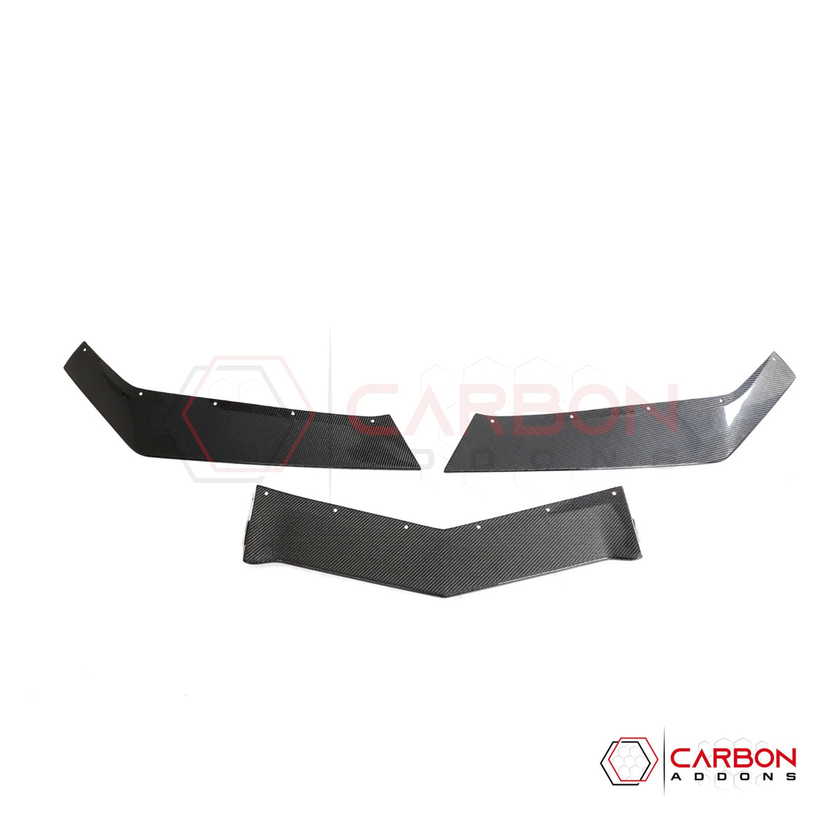 C8 Corvette Z06 Real Carbon Fiber Front Bumper Lip Splitter | 2023-2027