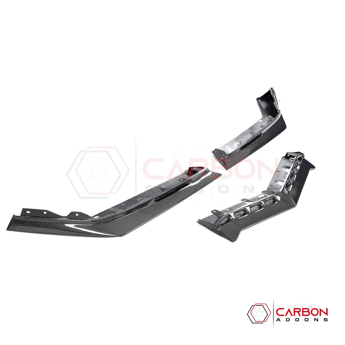 C8 Corvette Z06 Real Carbon Fiber Front Bumper Lip Splitter | 2023-2027