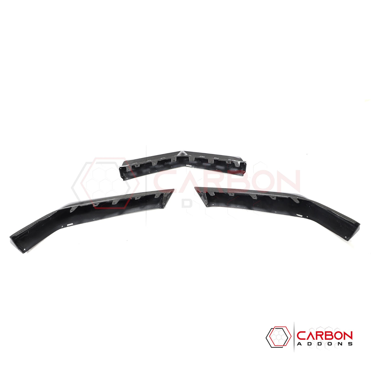 C8 Corvette Z06 Real Carbon Fiber Front Bumper Lip Splitter | 2023-2027