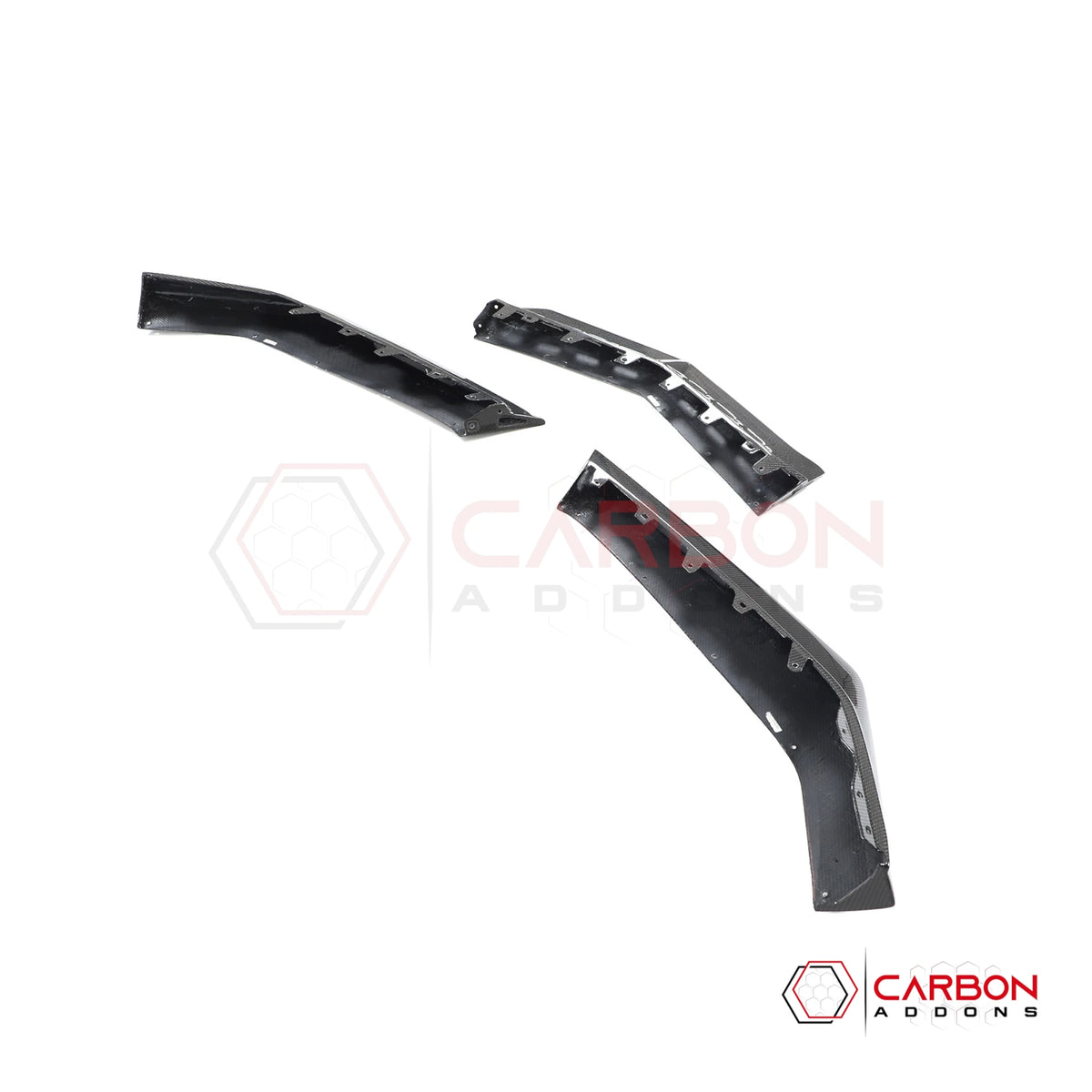 C8 Corvette Z06 Real Carbon Fiber Front Bumper Lip Splitter | 2023-2027