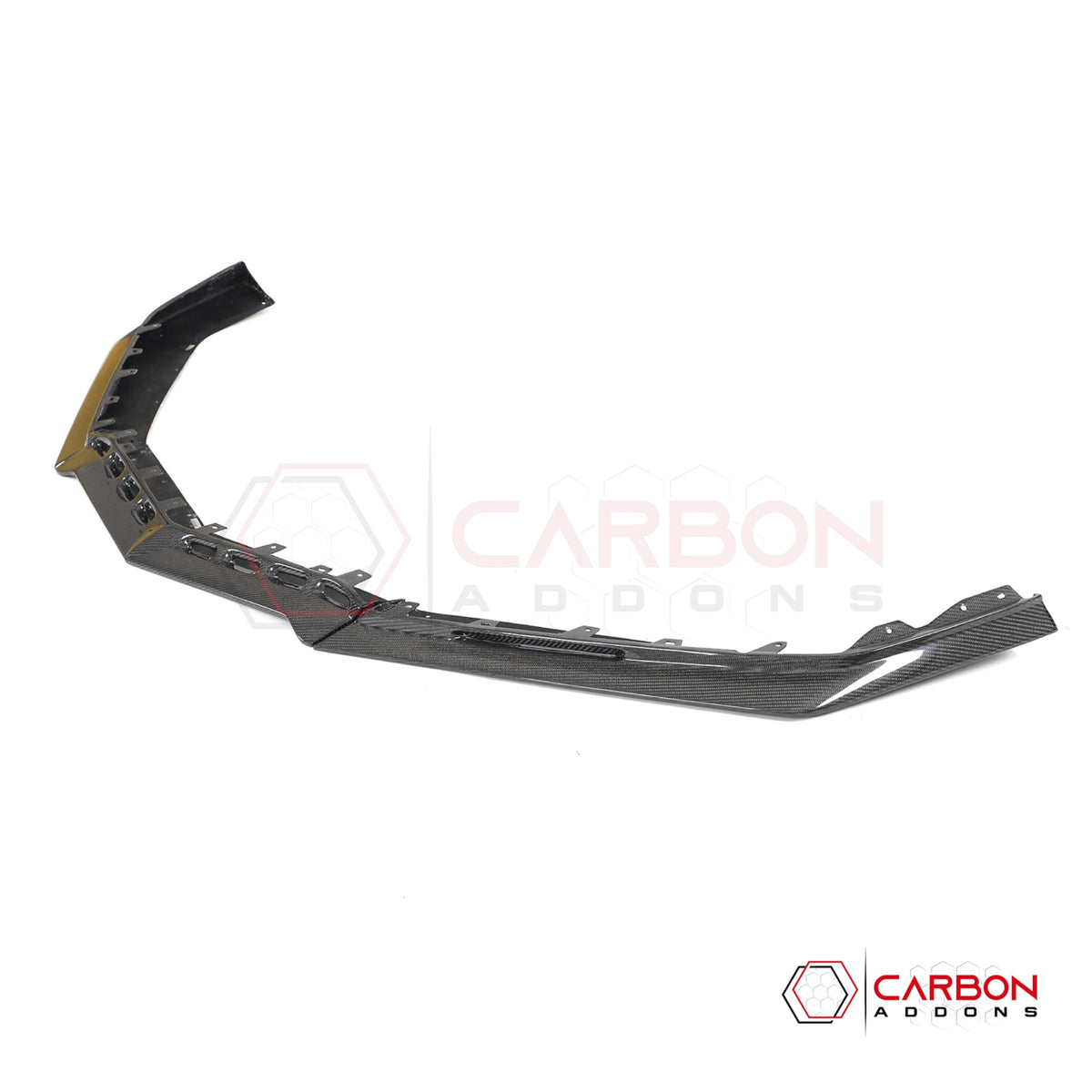 C8 Corvette Z06 Real Carbon Fiber Front Bumper Lip Splitter | 2023-2027