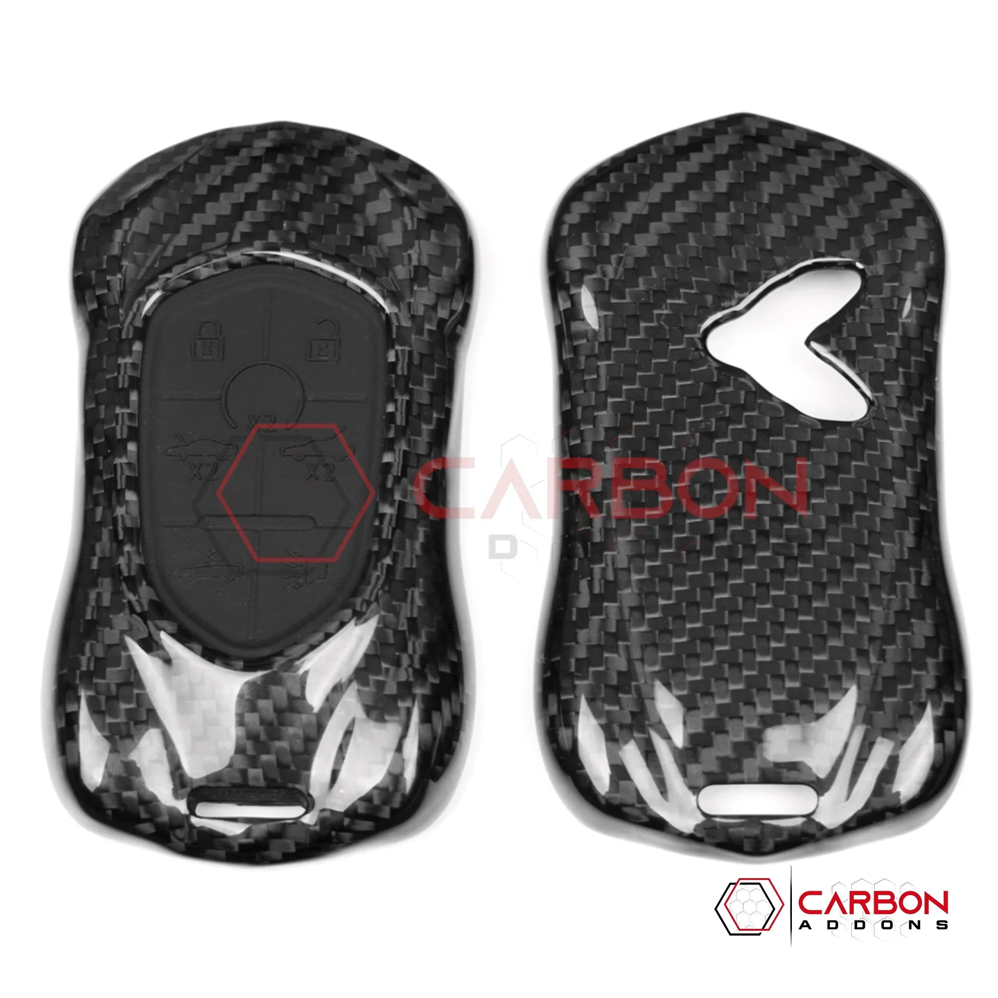 C8 Corvette Real Carbon Fiber Key Fob Cover – Speed-Form Design (2020-2026)