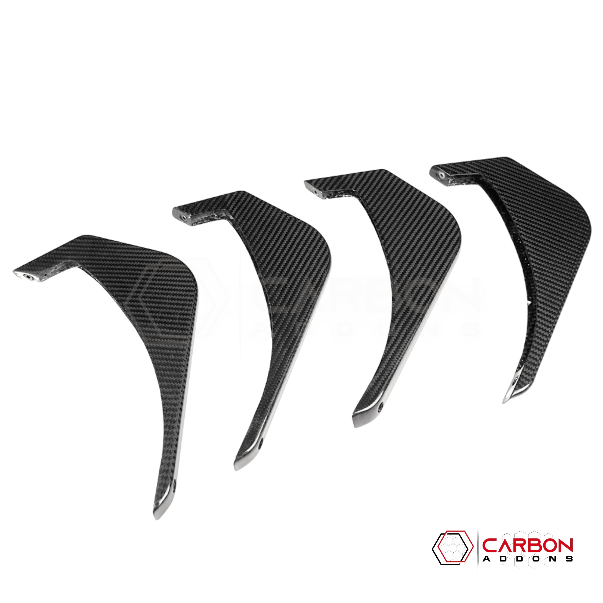 C8 Corvette Z06 / E-Ray Carbon Fiber Rear Diffuser Fins Add-On – OEM Widebody Diffuser Accent Kit