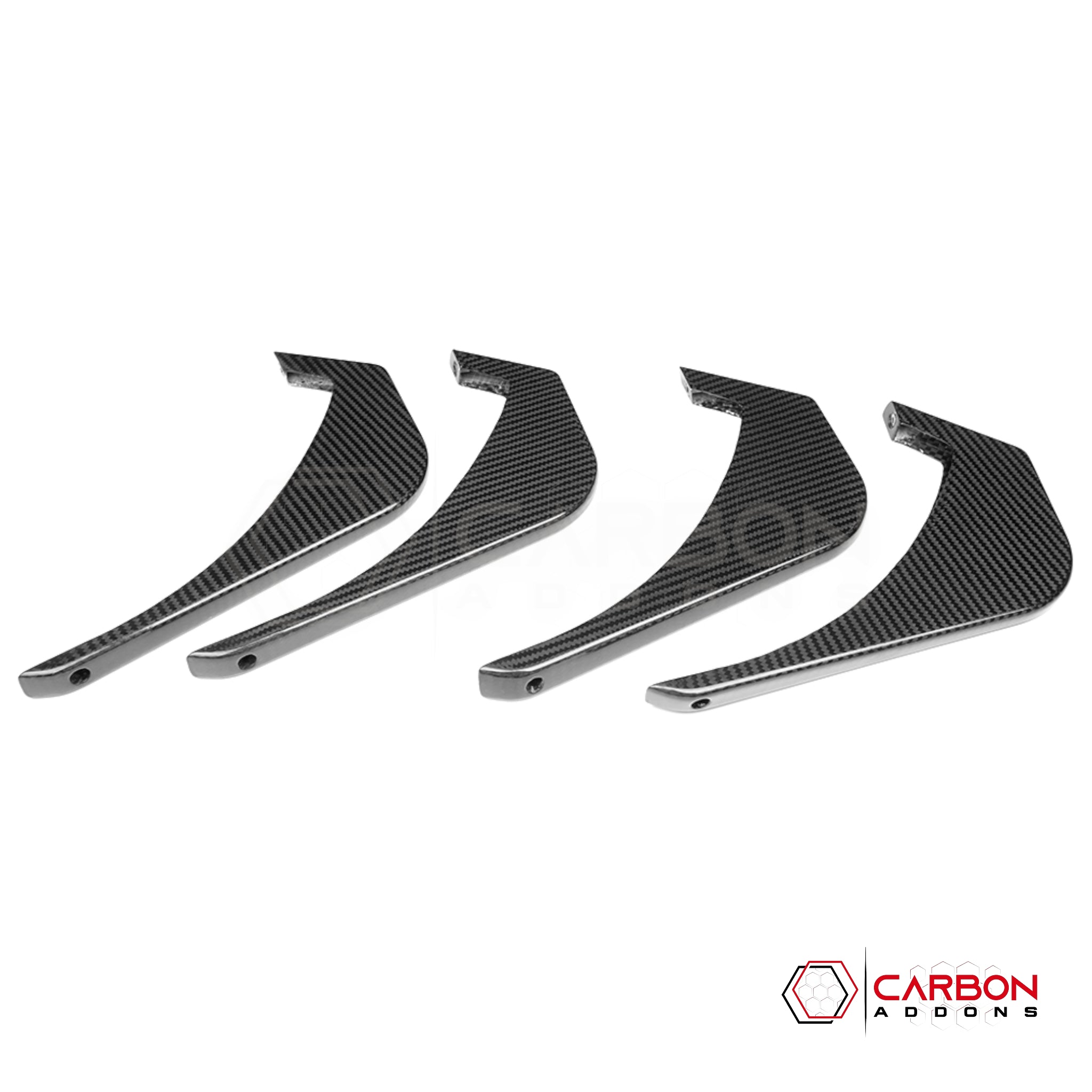 C8 Corvette Z06 / E-Ray Carbon Fiber Rear Diffuser Fins Add-On – OEM Widebody Diffuser Accent Kit