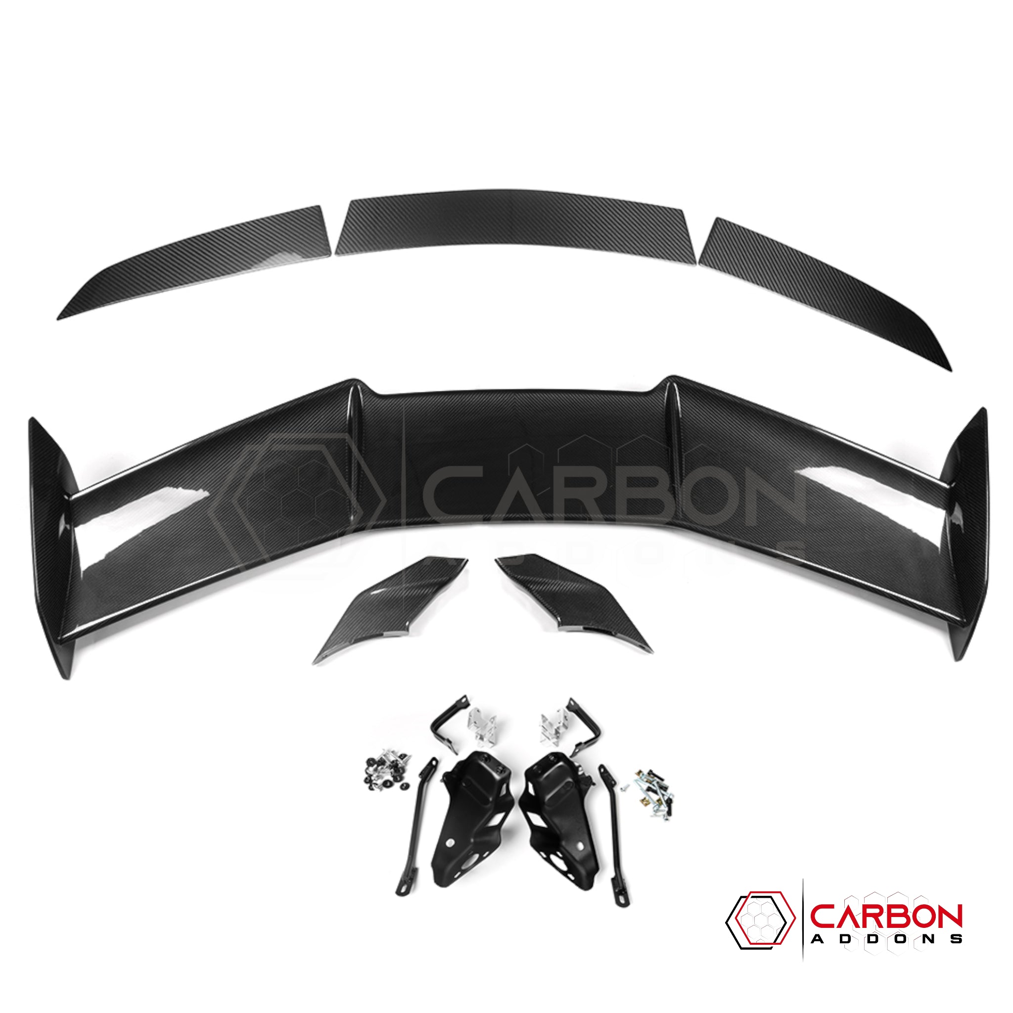 C8 Corvette Z06 / E-Ray ZR1-Style Carbon Fiber Wing Spoiler – Dry Pre-Preg (Not Vacuum-Infused)