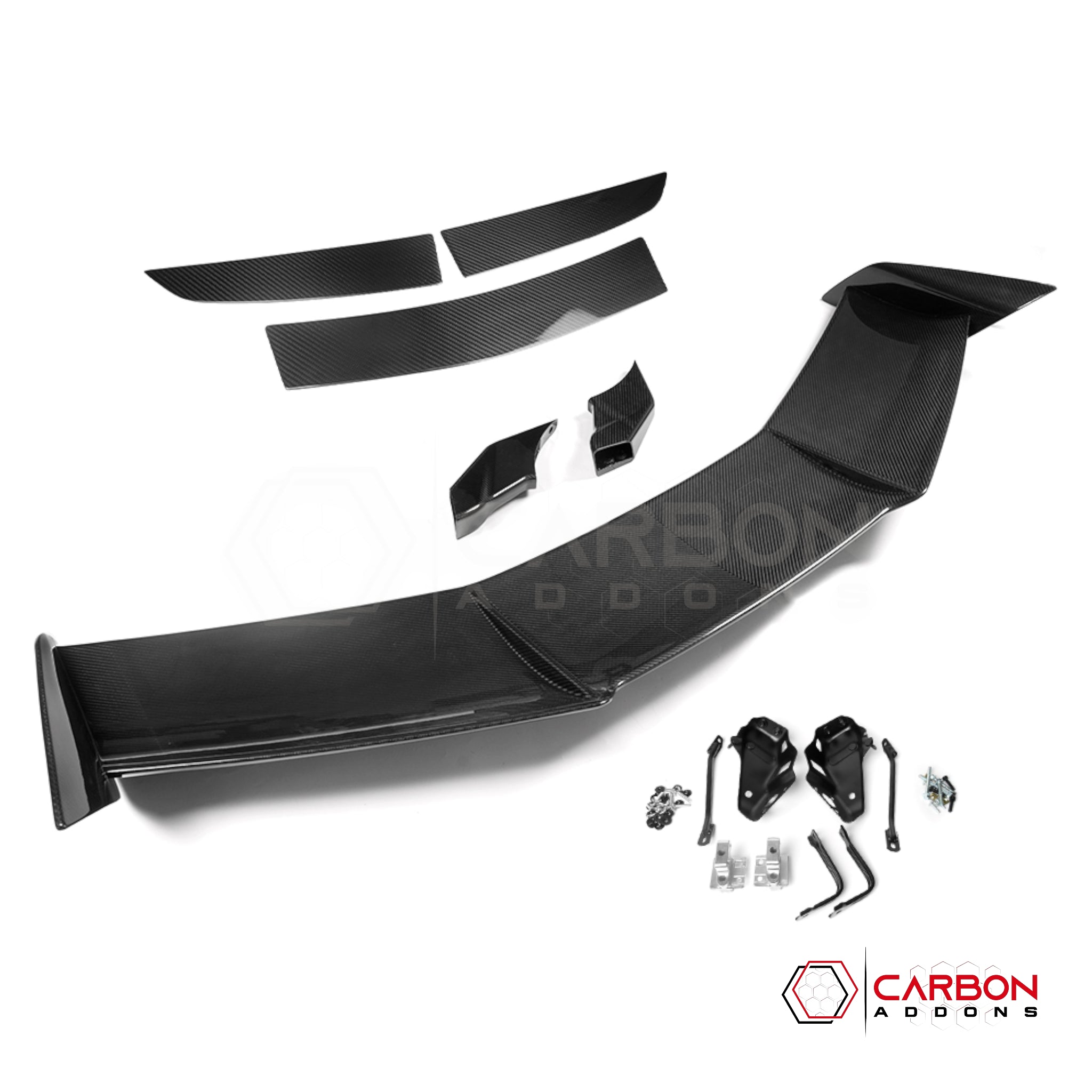 C8 Corvette Z06 / E-Ray ZR1-Style Carbon Fiber Wing Spoiler – Dry Pre-Preg (Not Vacuum-Infused)