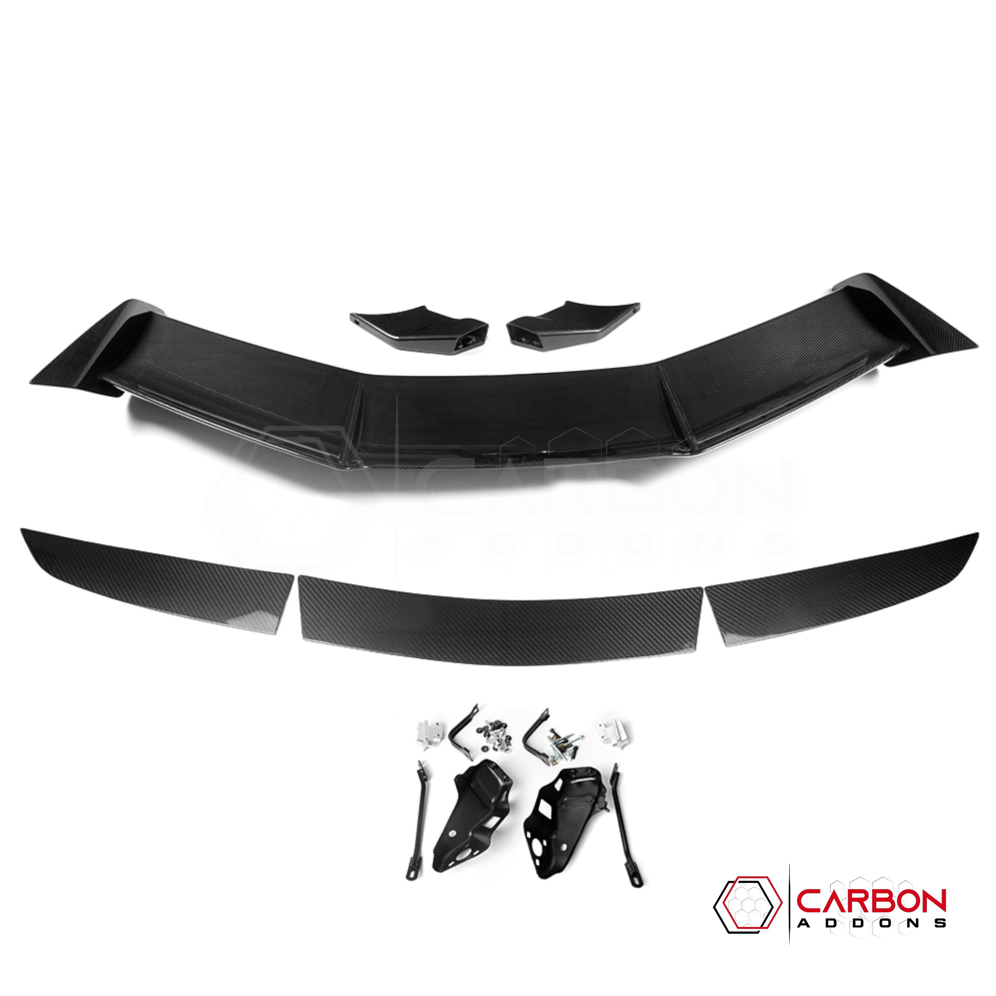 C8 Corvette Z06 / E-Ray ZR1-Style Carbon Fiber Wing Spoiler – Dry Pre-Preg (Not Vacuum-Infused)