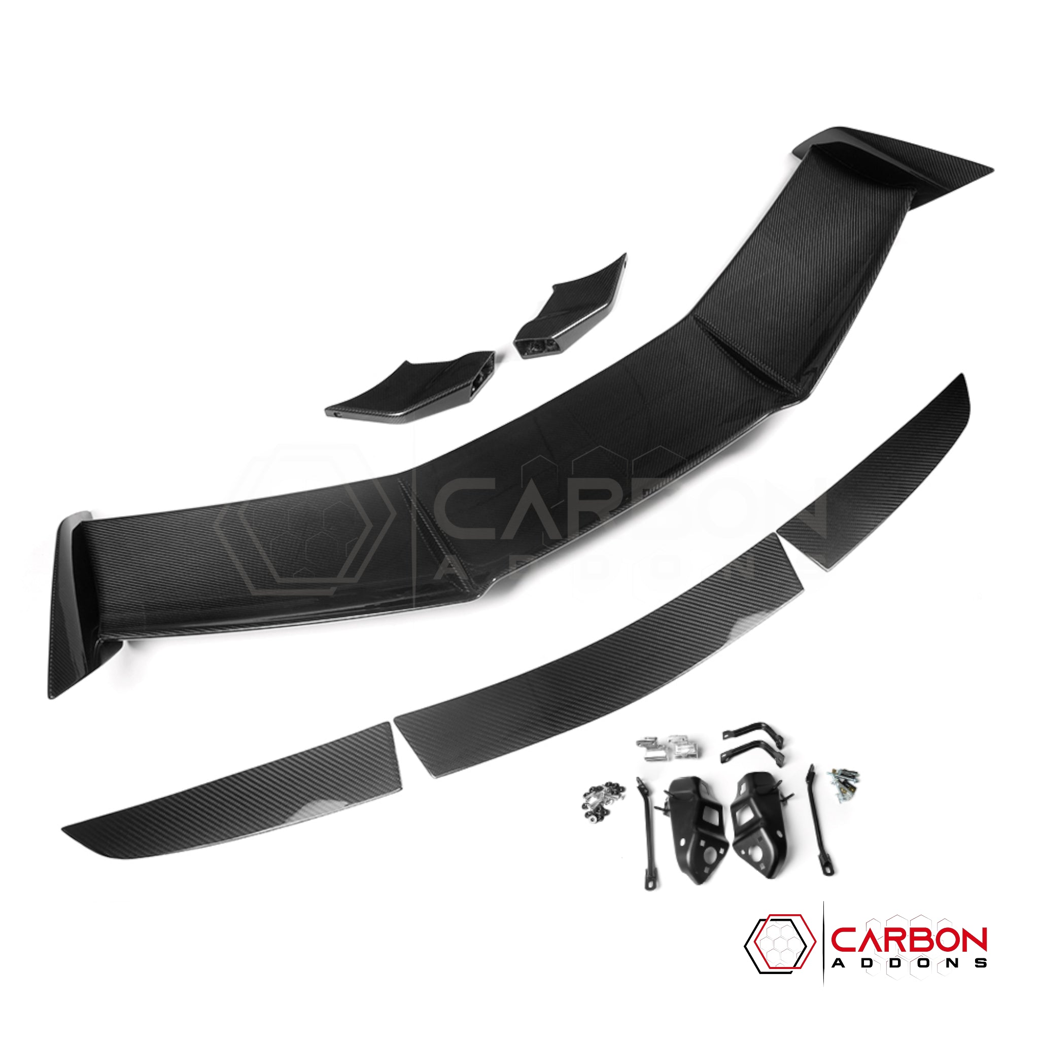 C8 Corvette Z06 / E-Ray ZR1-Style Carbon Fiber Wing Spoiler – Dry Pre-Preg (Not Vacuum-Infused)