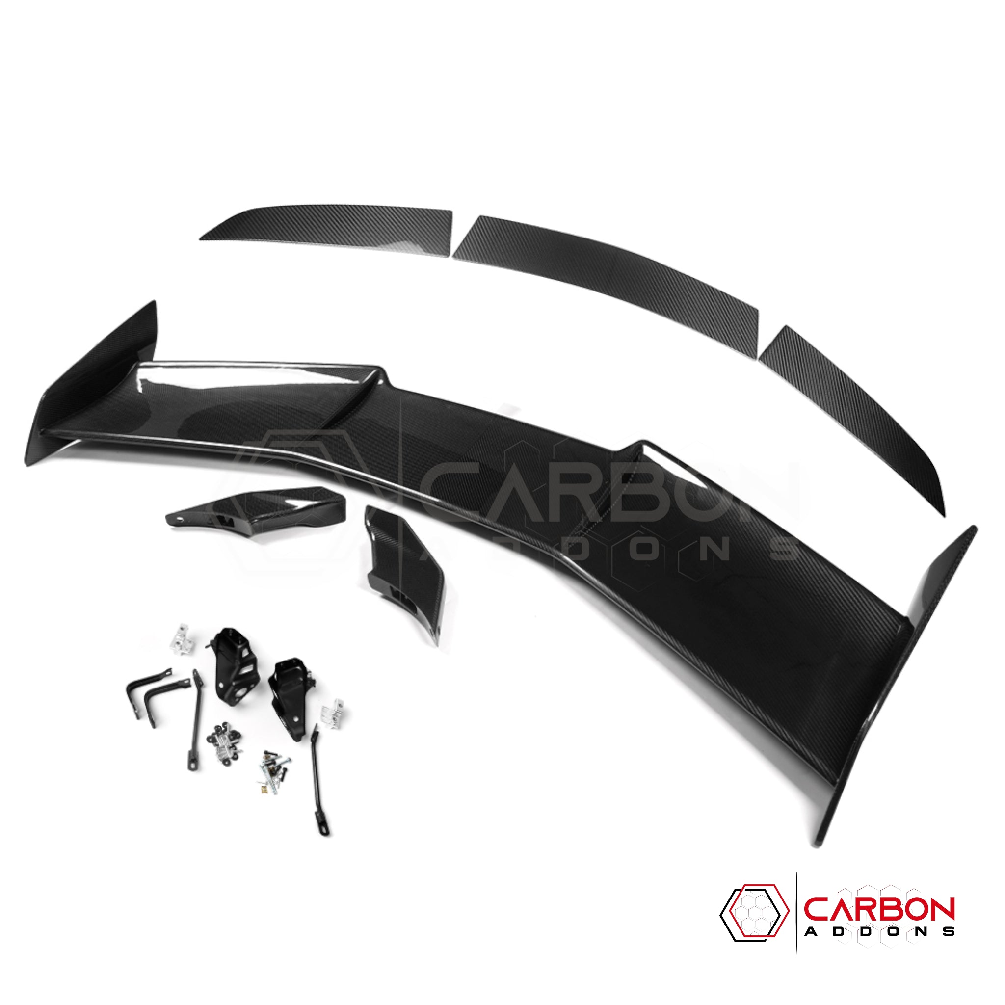 C8 Corvette Z06 / E-Ray ZR1-Style Carbon Fiber Wing Spoiler – Dry Pre-Preg (Not Vacuum-Infused)