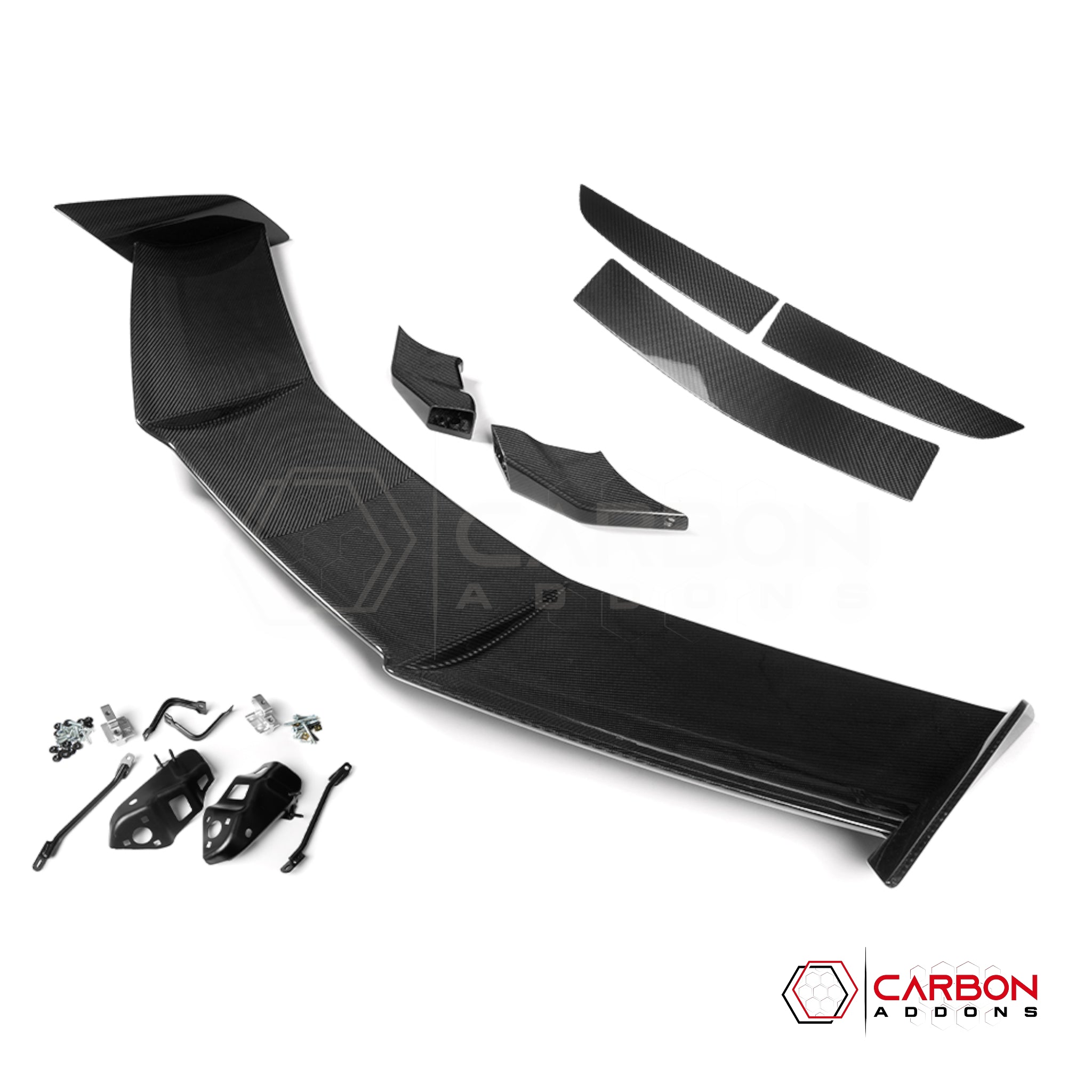 C8 Corvette Z06 / E-Ray ZR1-Style Carbon Fiber Wing Spoiler – Dry Pre-Preg (Not Vacuum-Infused)
