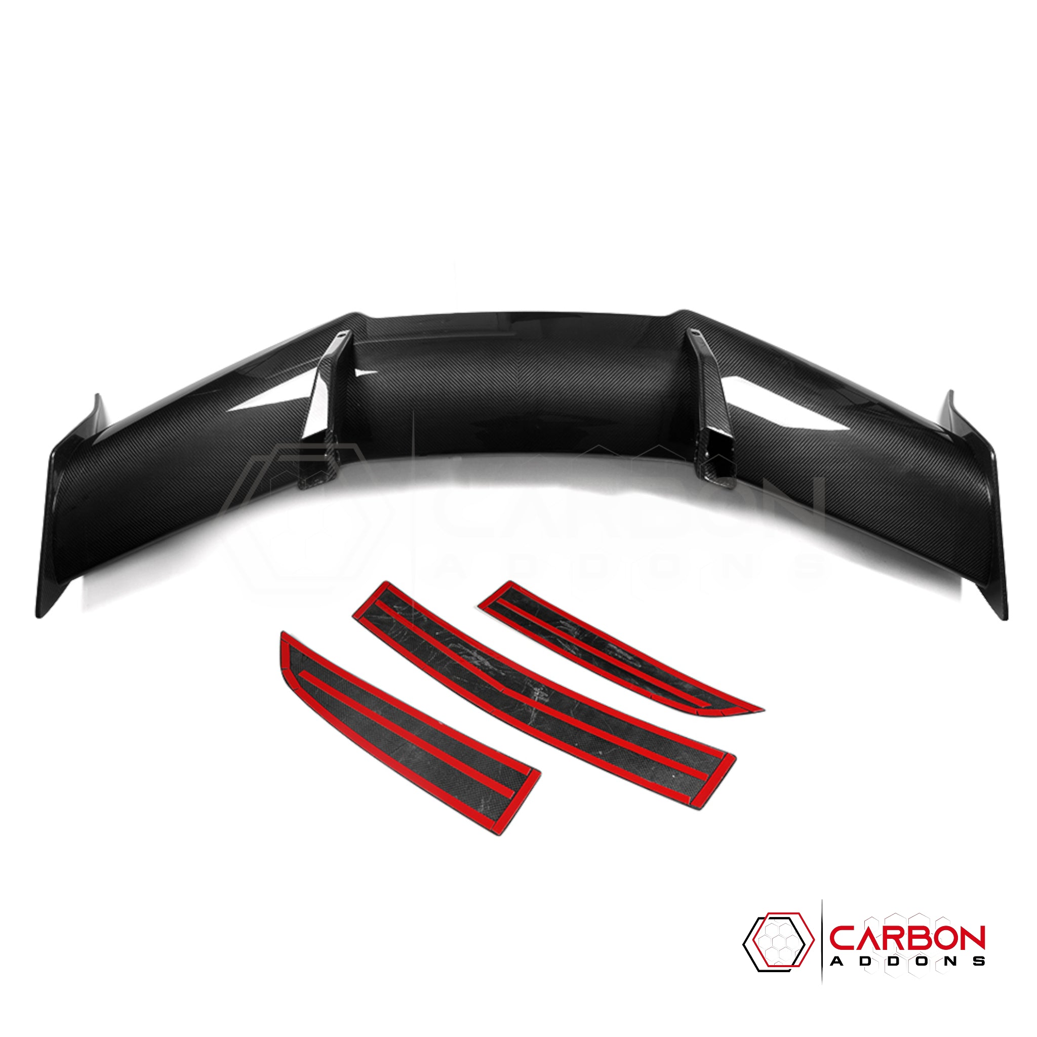 C8 Corvette Z06 / E-Ray ZR1-Style Carbon Fiber Wing Spoiler – Dry Pre-Preg (Not Vacuum-Infused)