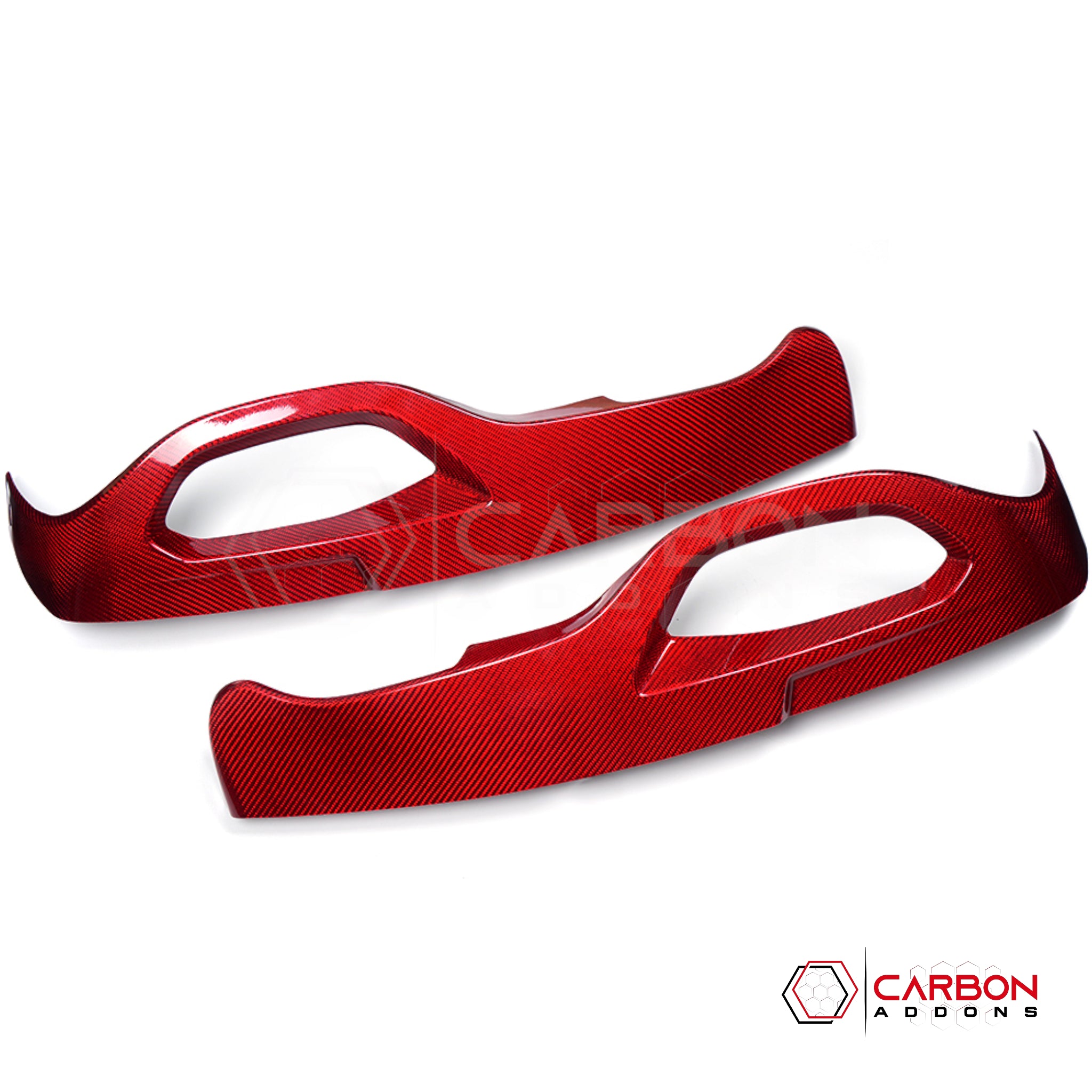 C8 Corvette Z51, Z06 & Stingray | GT2/GT3 Seat Adjustment Button Cover Trim | Real Dry Carbon Fiber