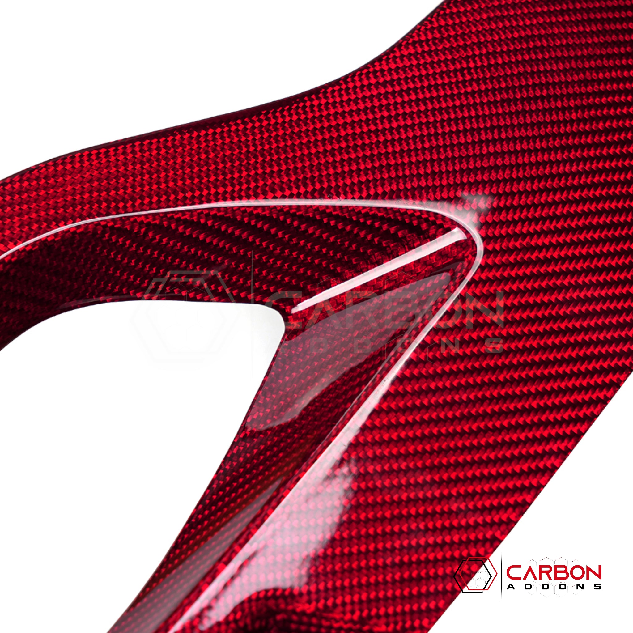 C8 Corvette Z51, Z06 & Stingray | GT2/GT3 Seat Adjustment Button Cover Trim | Real Dry Carbon Fiber