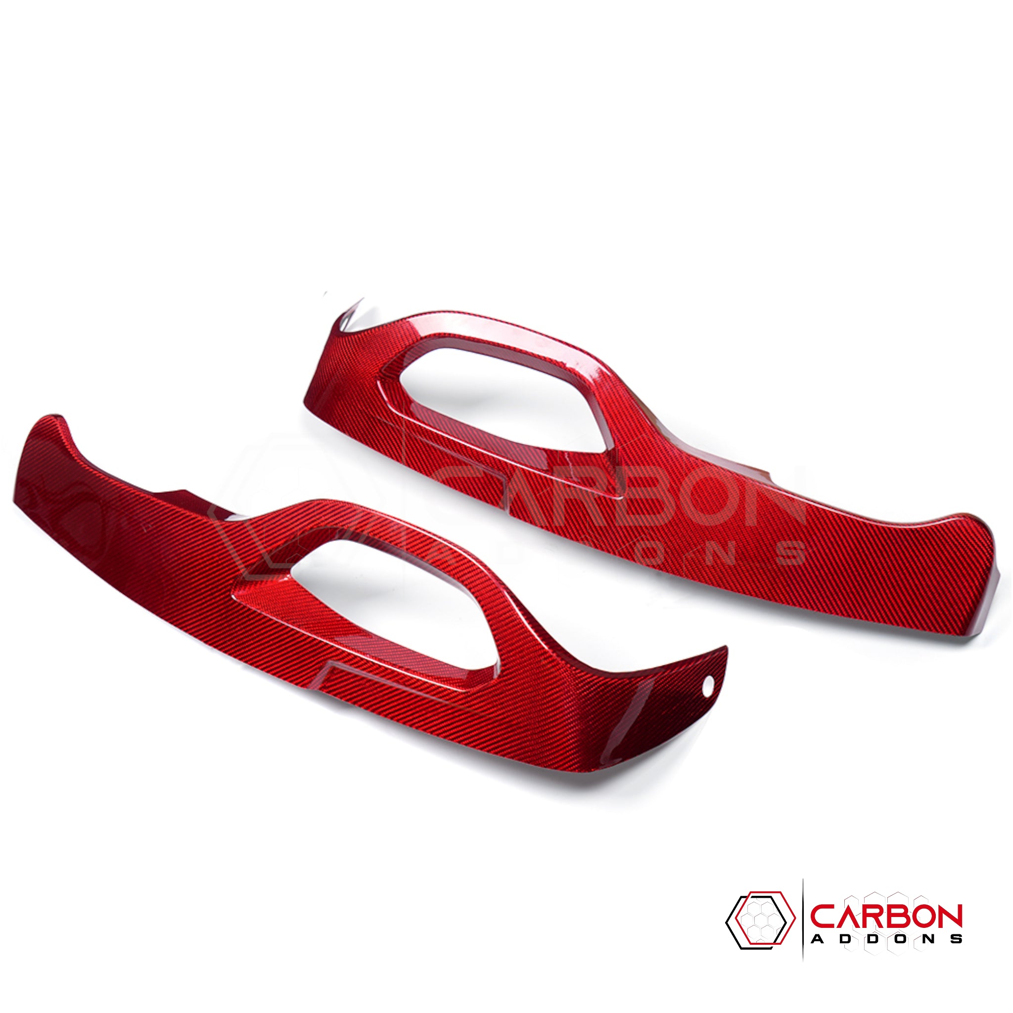 C8 Corvette Z51, Z06 & Stingray | GT2/GT3 Seat Adjustment Button Cover Trim | Real Dry Carbon Fiber