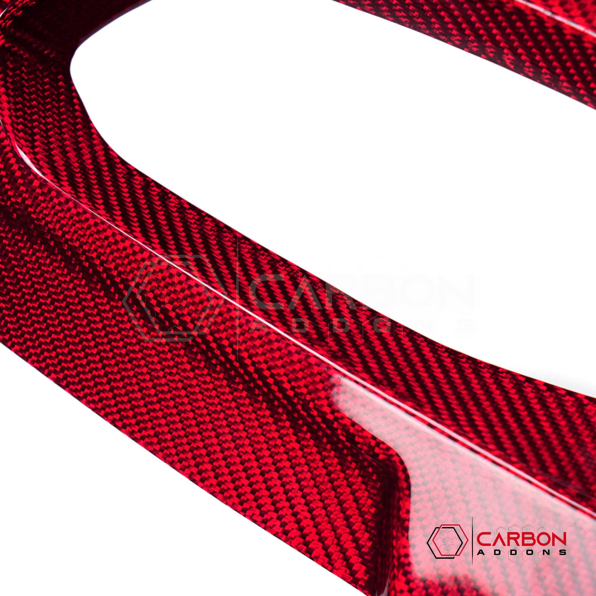 C8 Corvette Z51, Z06 & Stingray | GT2/GT3 Seat Adjustment Button Cover Trim | Real Dry Carbon Fiber