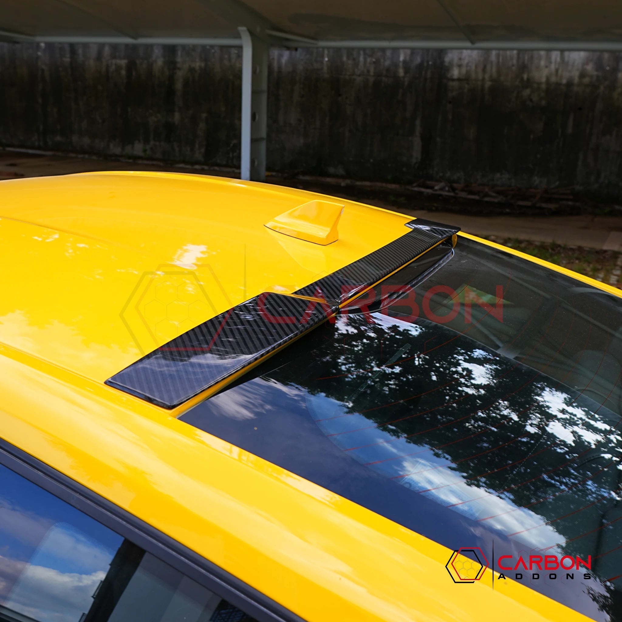 2024+ Ford Mustang S650 Coupe Carbon Fiber Roof Spoiler