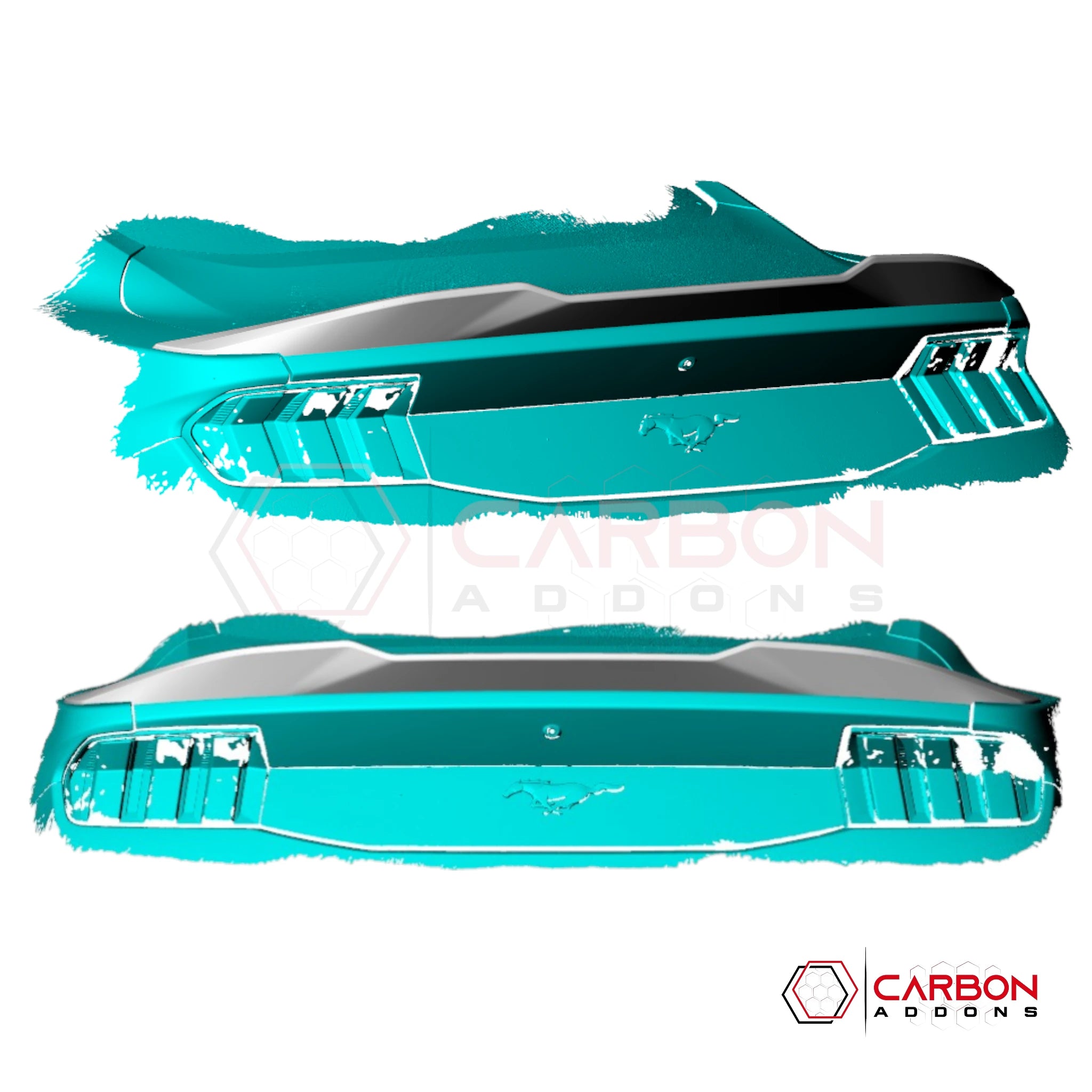 2024+ Ford Mustang (S650) GT & EcoBoost Carbon Fiber Duckbill Spoiler for  – Low Profile Gloss Carbon Wing