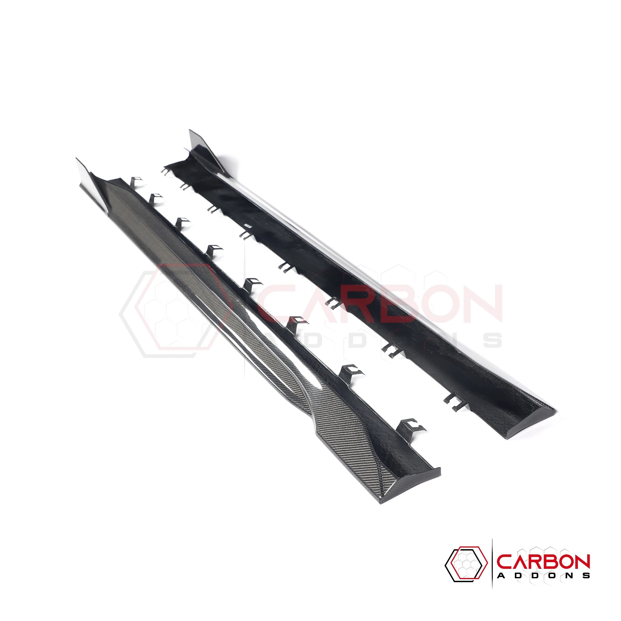 2024+ Ford Mustang S650 Carbon Fiber Side Skirts with winglet