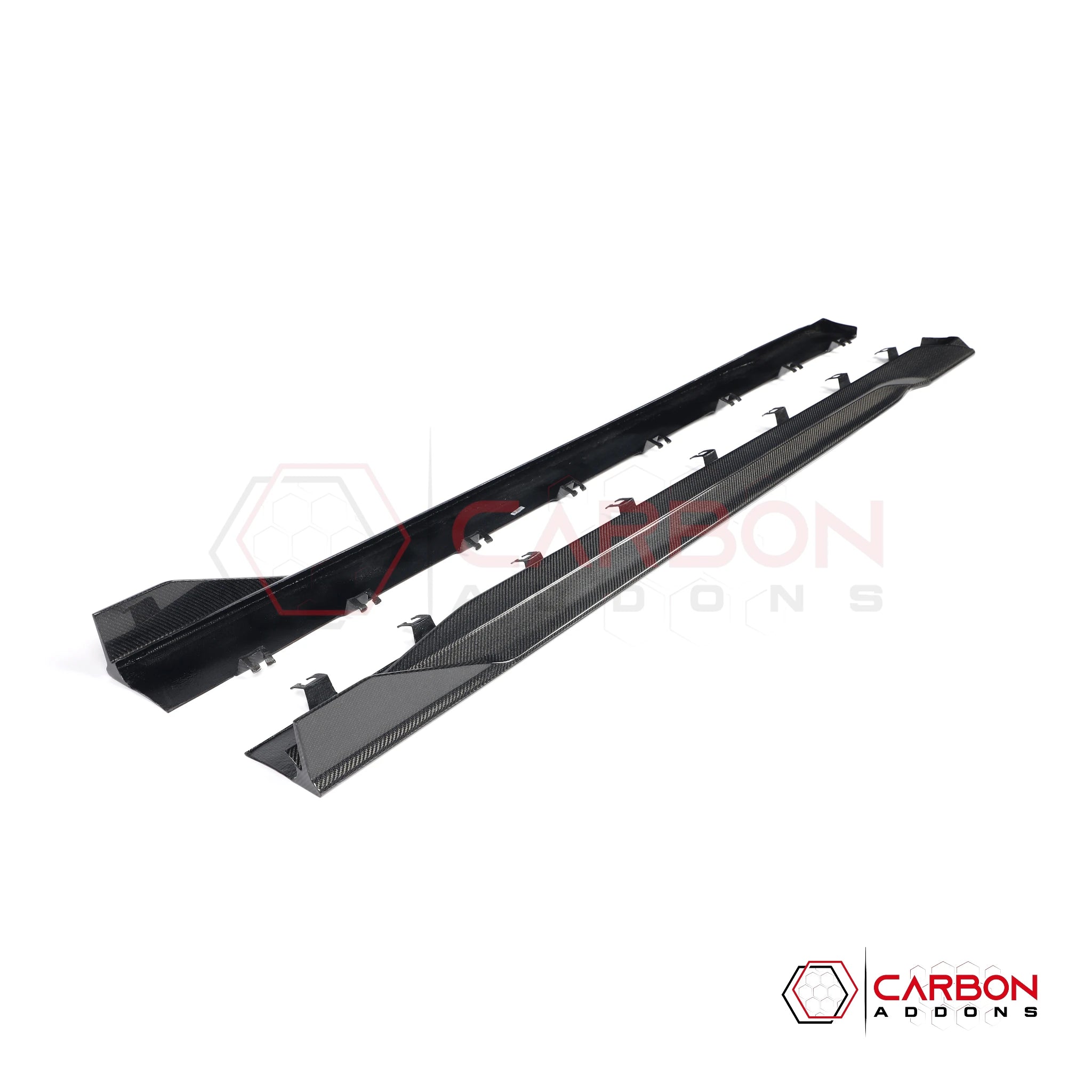 2024+ Ford Mustang S650 Carbon Fiber Side Skirts with winglet