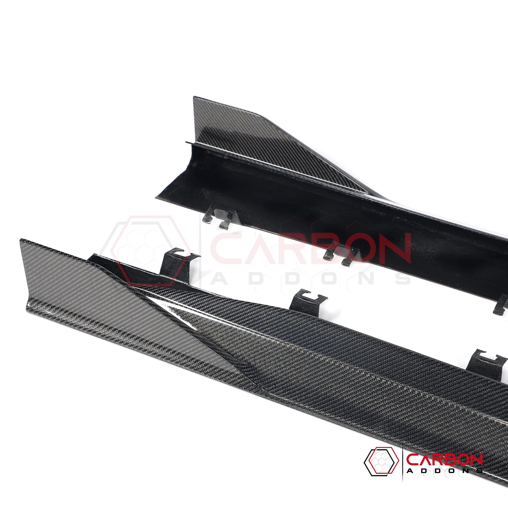 2024+ Ford Mustang S650 Carbon Fiber Side Skirts with winglet