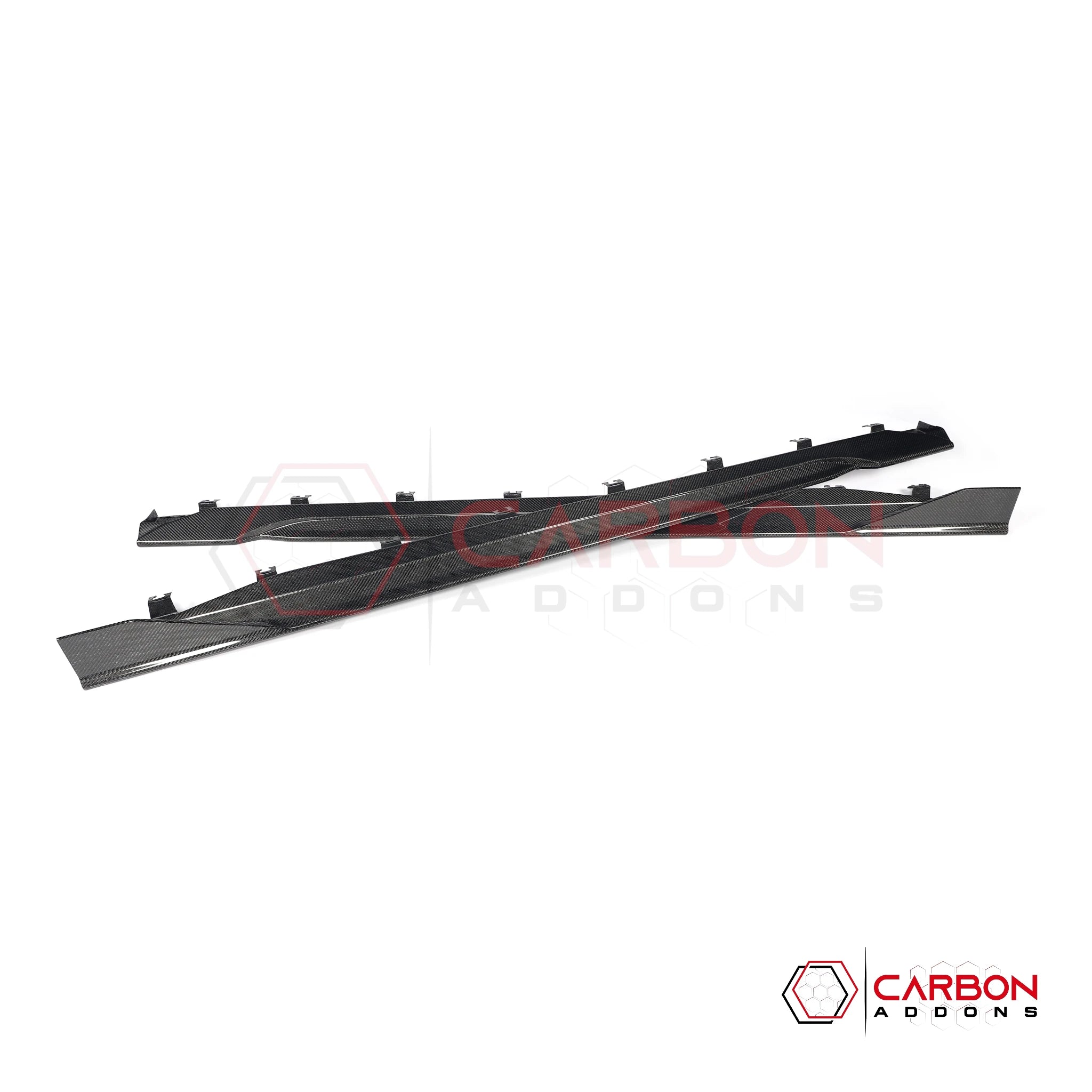 2024+ Ford Mustang S650 Carbon Fiber Side Skirts with winglet