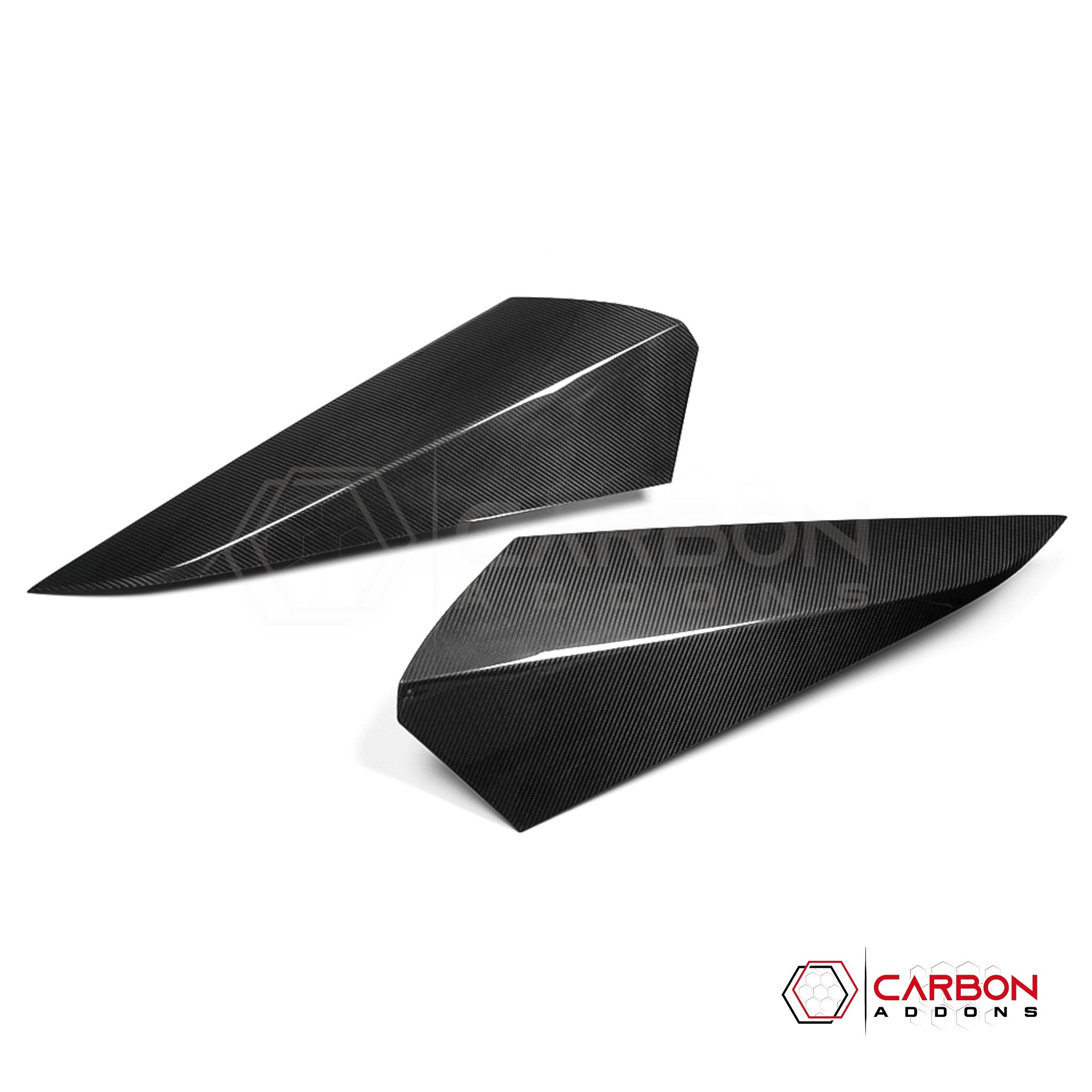 Corvette C8 HTC (Stingray, Z06, Z07, Z51, E-Ray 2020+) Real Dry Carbon Fiber Rear Nacelle Roof Hump Covers