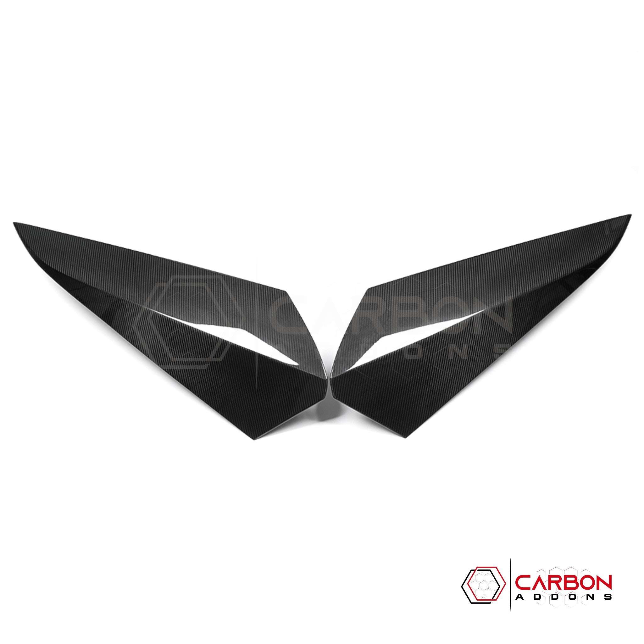 Corvette C8 HTC (Stingray, Z06, Z07, Z51, E-Ray 2020+) Real Dry Carbon Fiber Rear Nacelle Roof Hump Covers