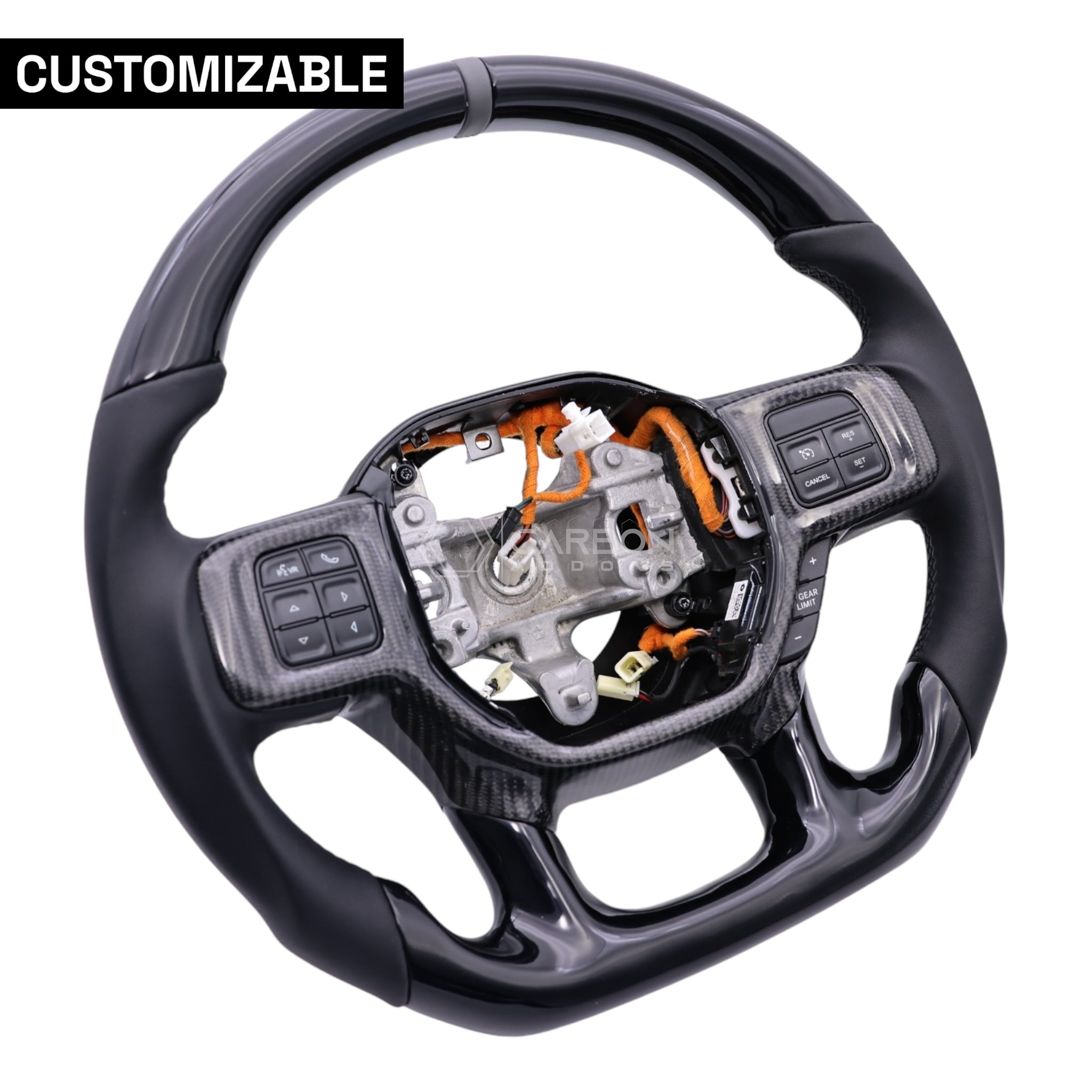 RAM TRX | 1500 | 2500 | 3500 Custom Heated Carbon Fiber Steering Wheel 2019-2024