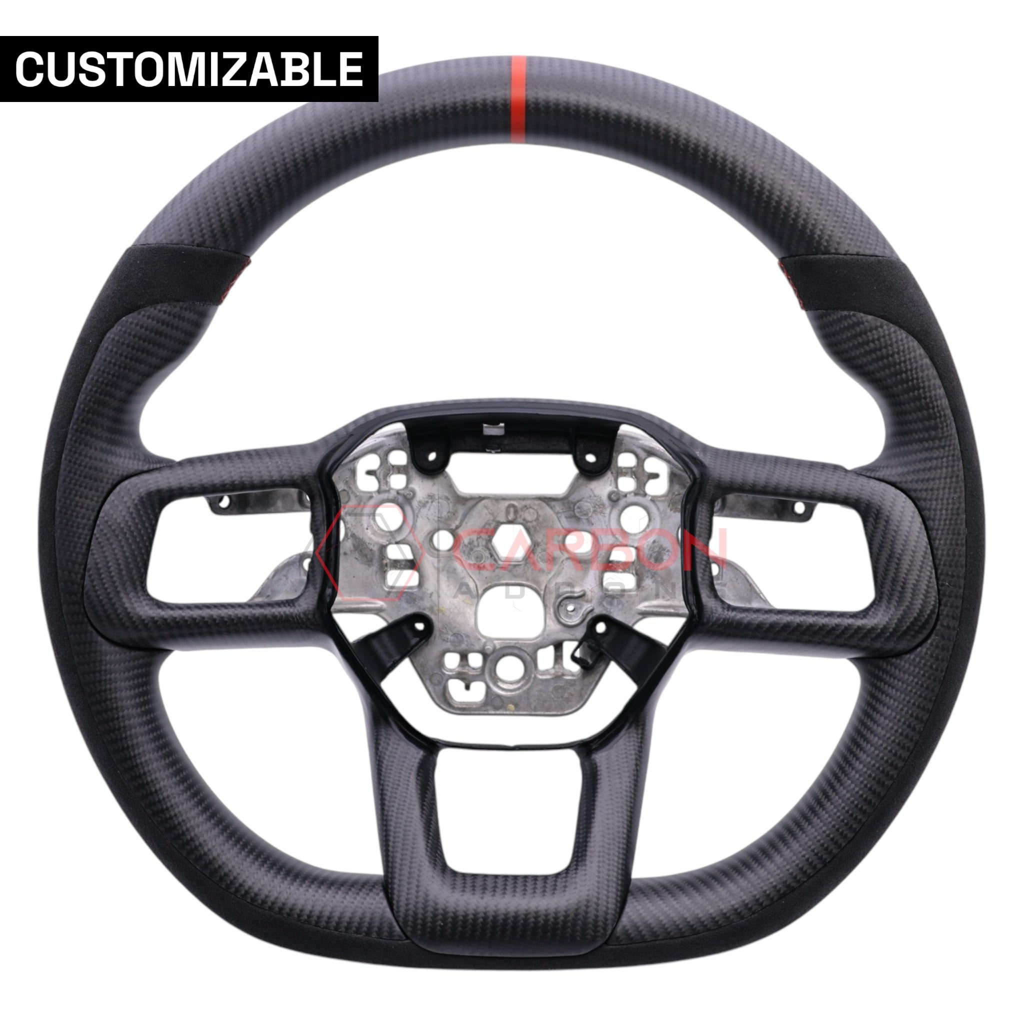 2024+ Mustang Customizable Carbon Fiber Steering Wheel