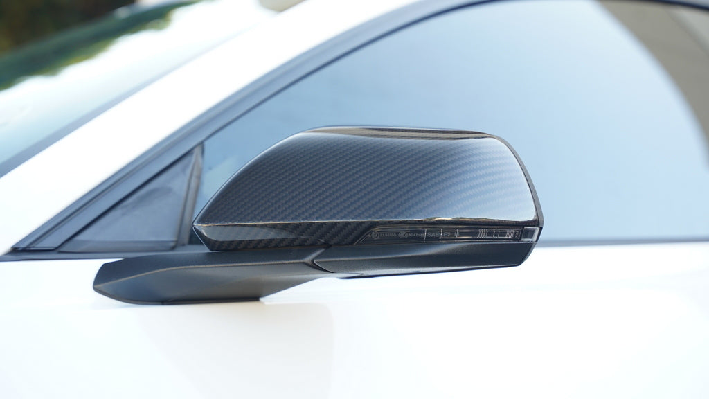 Ford Mustang S550 / S650 / Shelby GT350 / GT500 Carbon Fiber Replacement Mirror Covers (2015–2025) by APR Performance