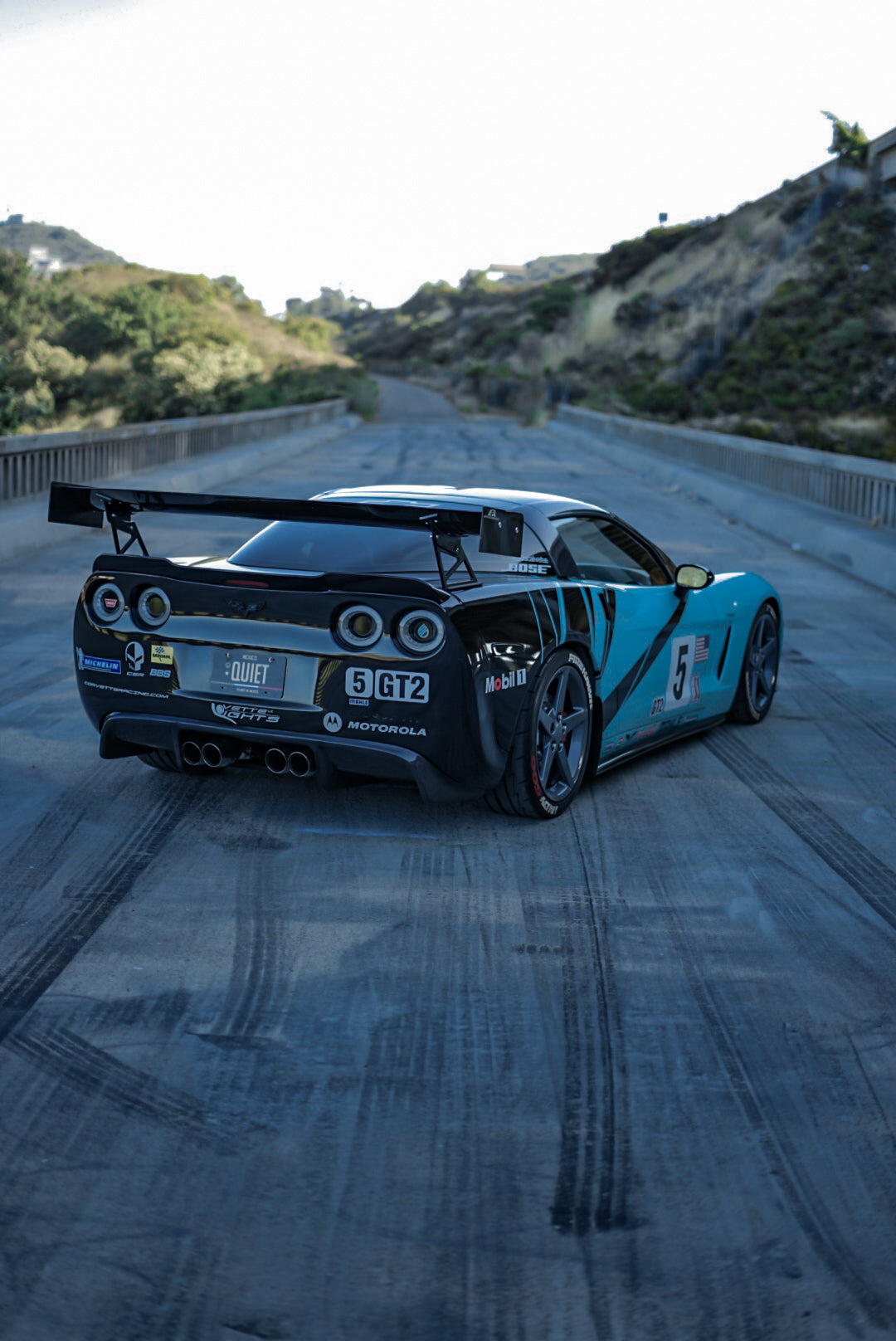 APR Performance GTC-500 Carbon Fiber Adjustable Rear Wing for Chevrolet Corvette C6 & C6 Z06