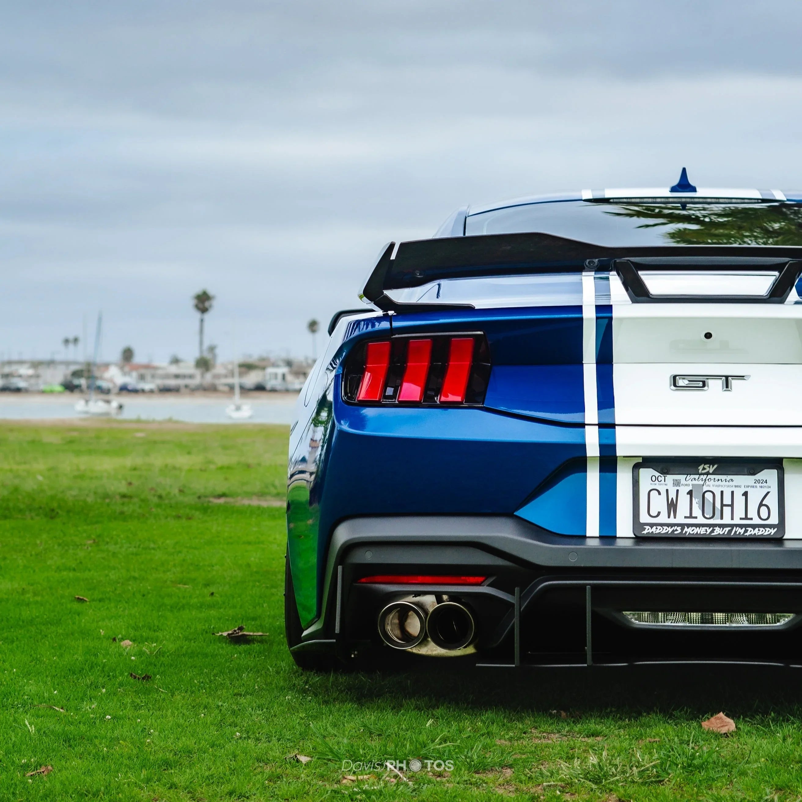 2024+ Ford Mustang S650 GT Performance Pack Rear Diffuser – Stealth Style Quad Tip Aero Diffuser