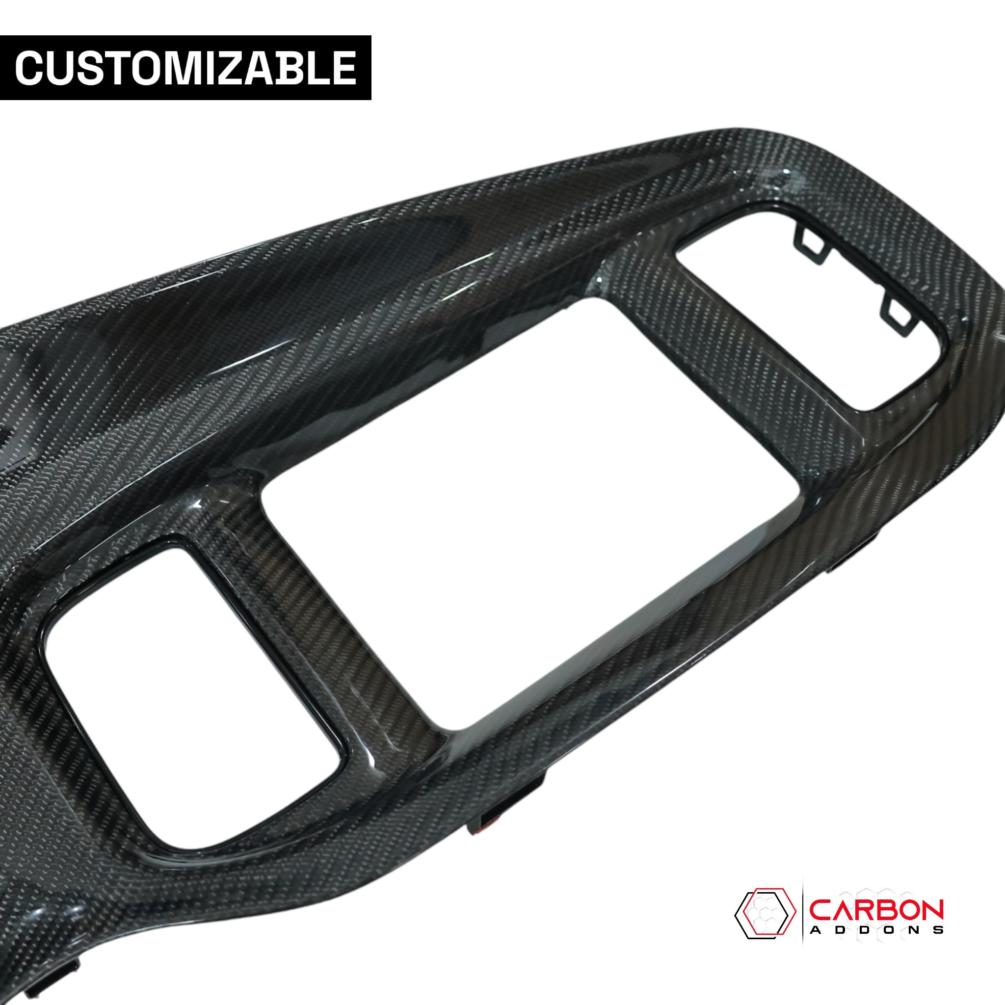 2015+ Dodge Charger Customizable Direct Replacement Carbon Fiber Dash Bezel