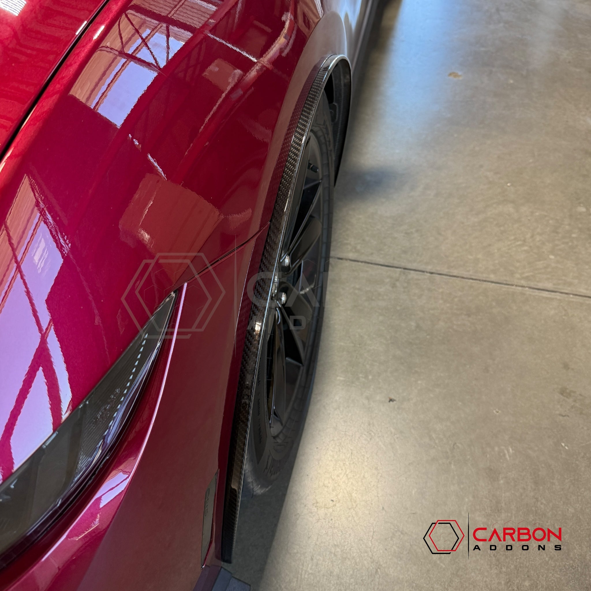 2024+ Ford Mustang Carbon Fiber Front Fender Flares (Pair)