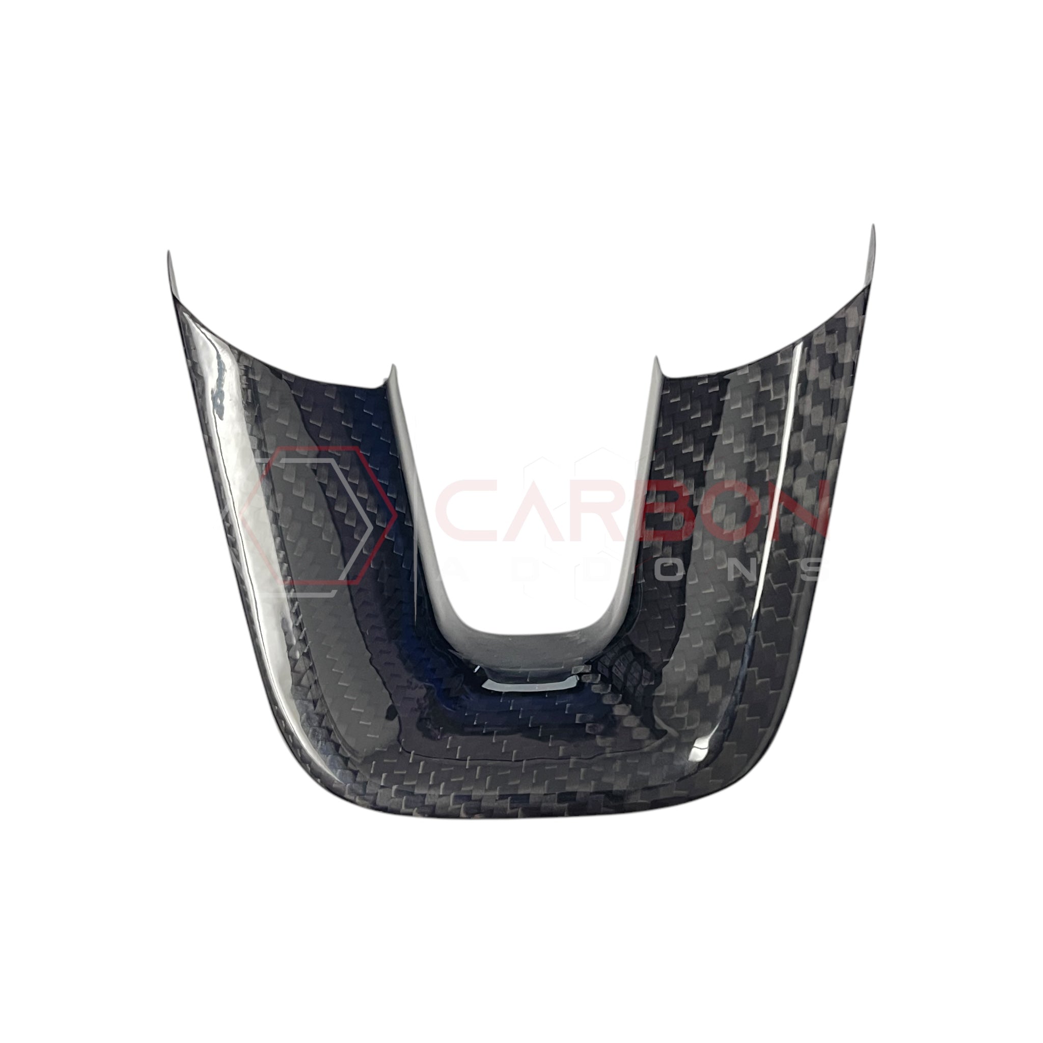 Dodge Charger Challenger Durango 2015-2023 Carbon Fiber Flat Bottom Lower Steering Wheel Trim Cover