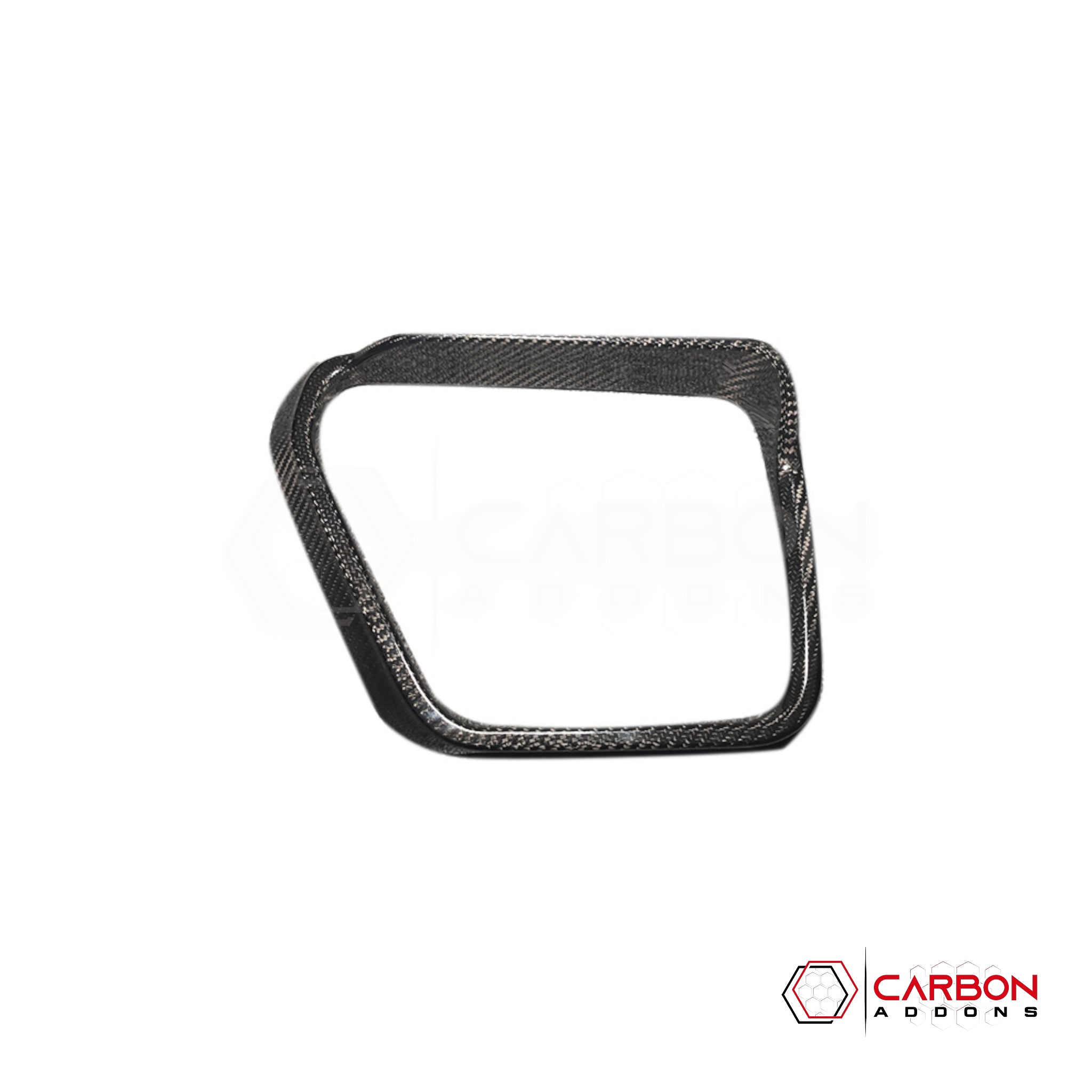 F150 2021-Up Side View Mirror Rain Visor Eyebrow Covers – Real Dry Carbon Fiber (2pcs)